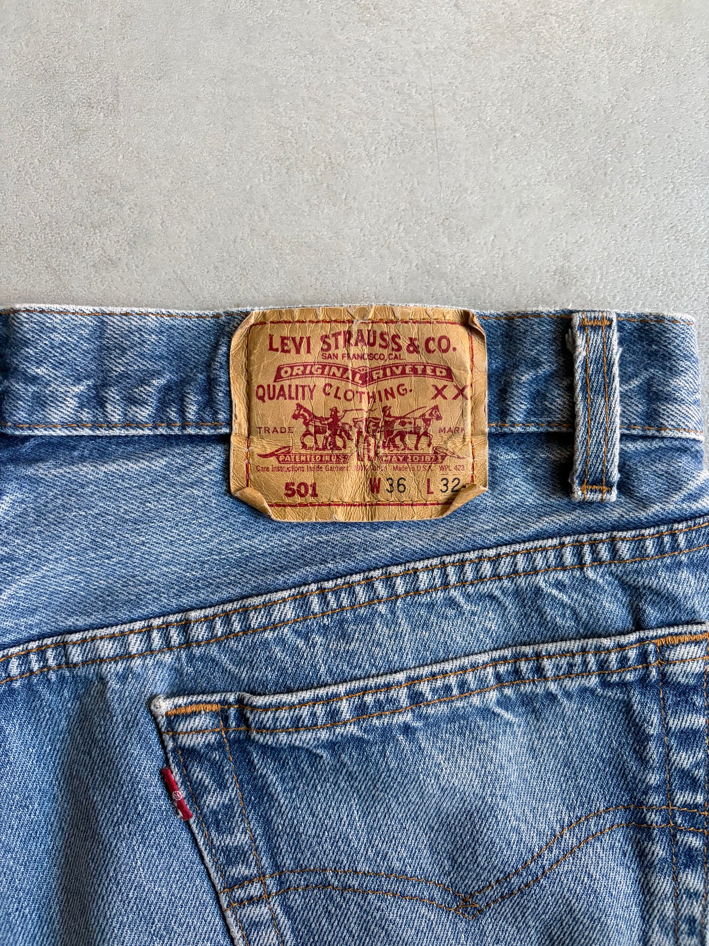 90's Levi's 501 denim pants "Made in USA”