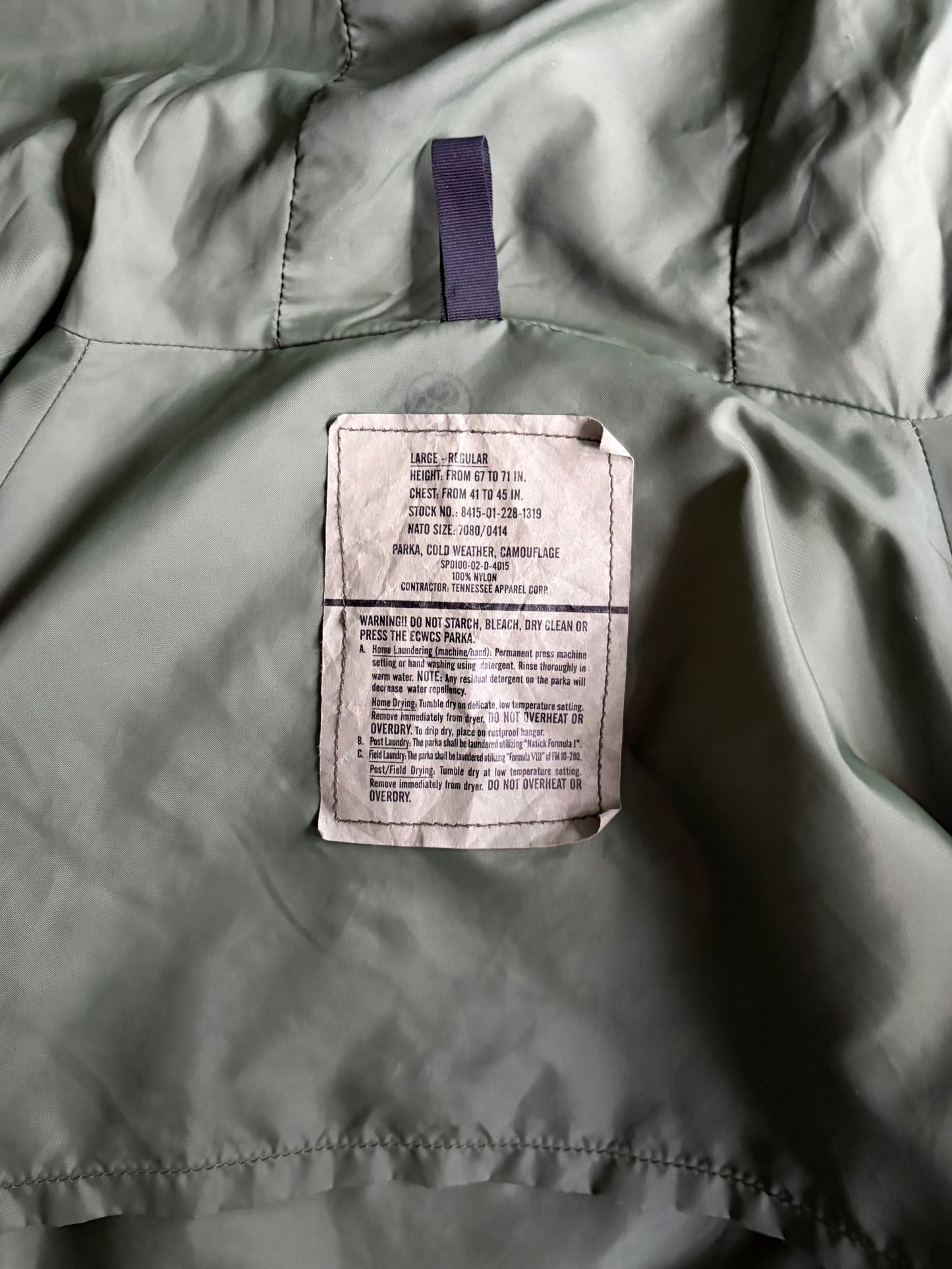 00's US.ARMY ECWCS GORE-TEX nylon jacket