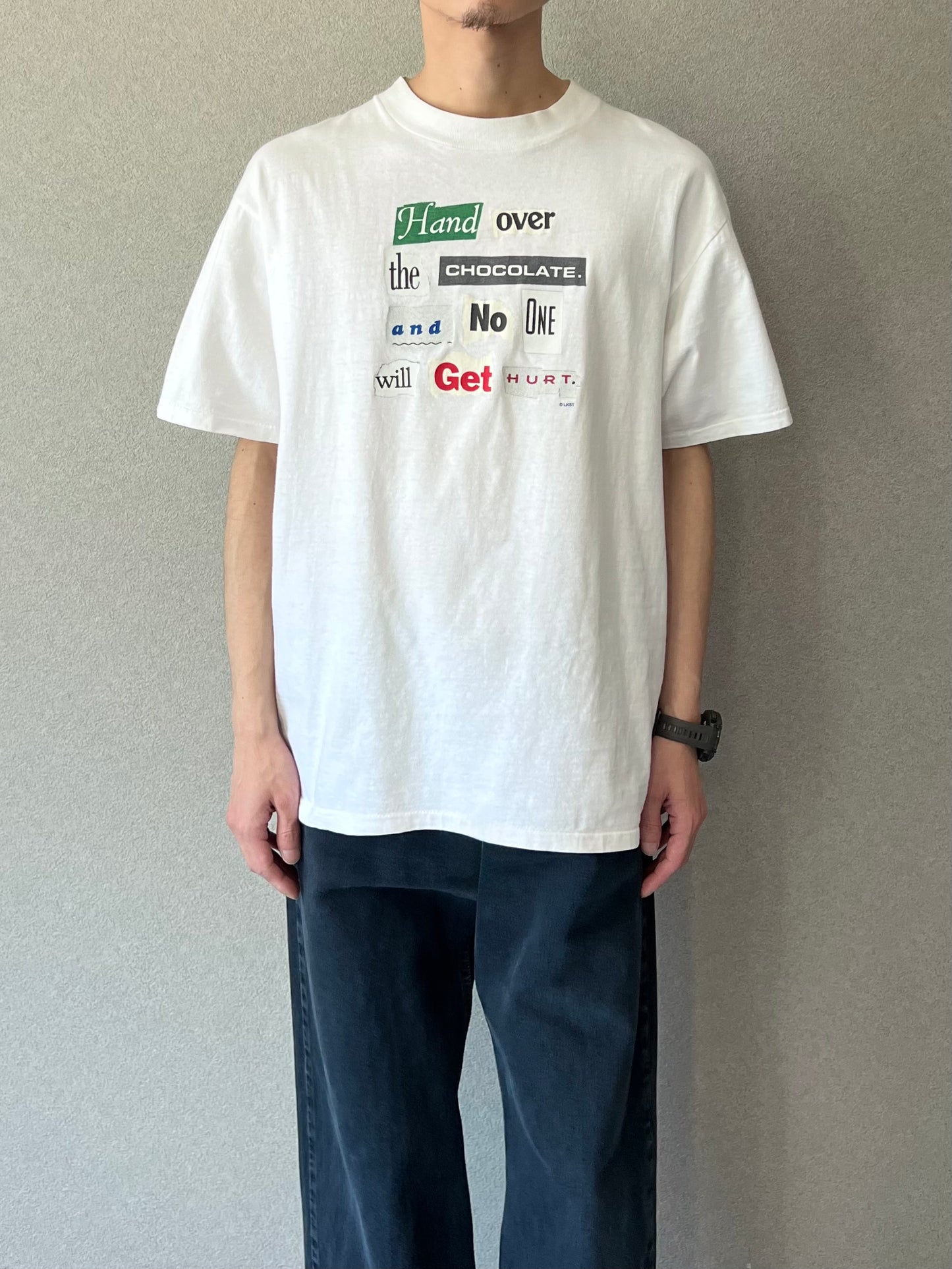 90's UNKNOWN message t-shirt