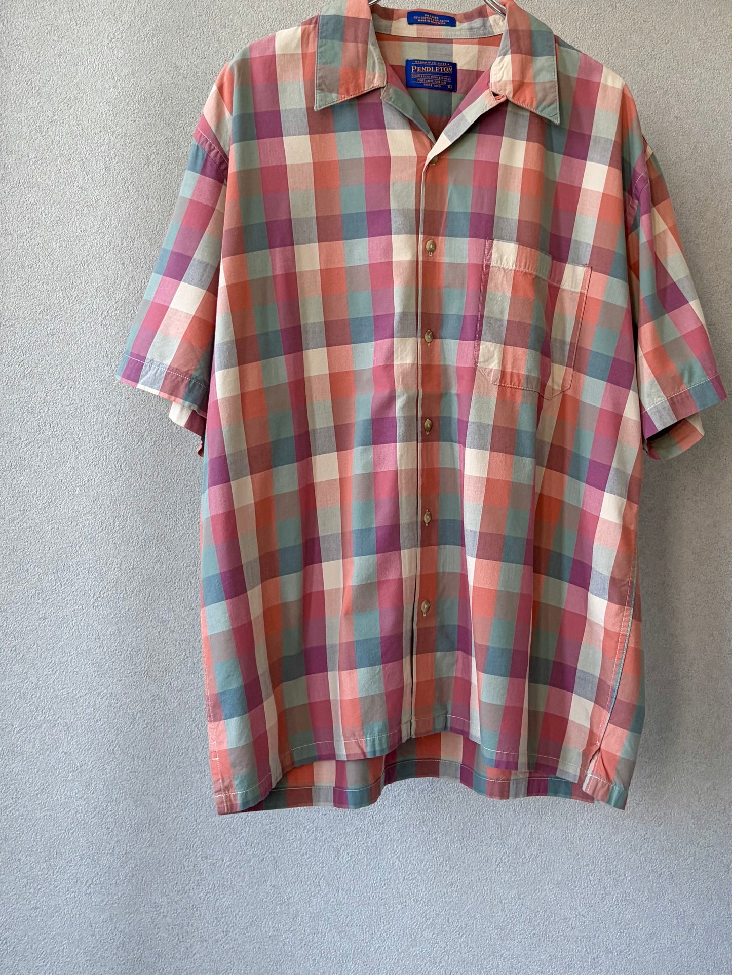 00's PENDLETON open collar shirt