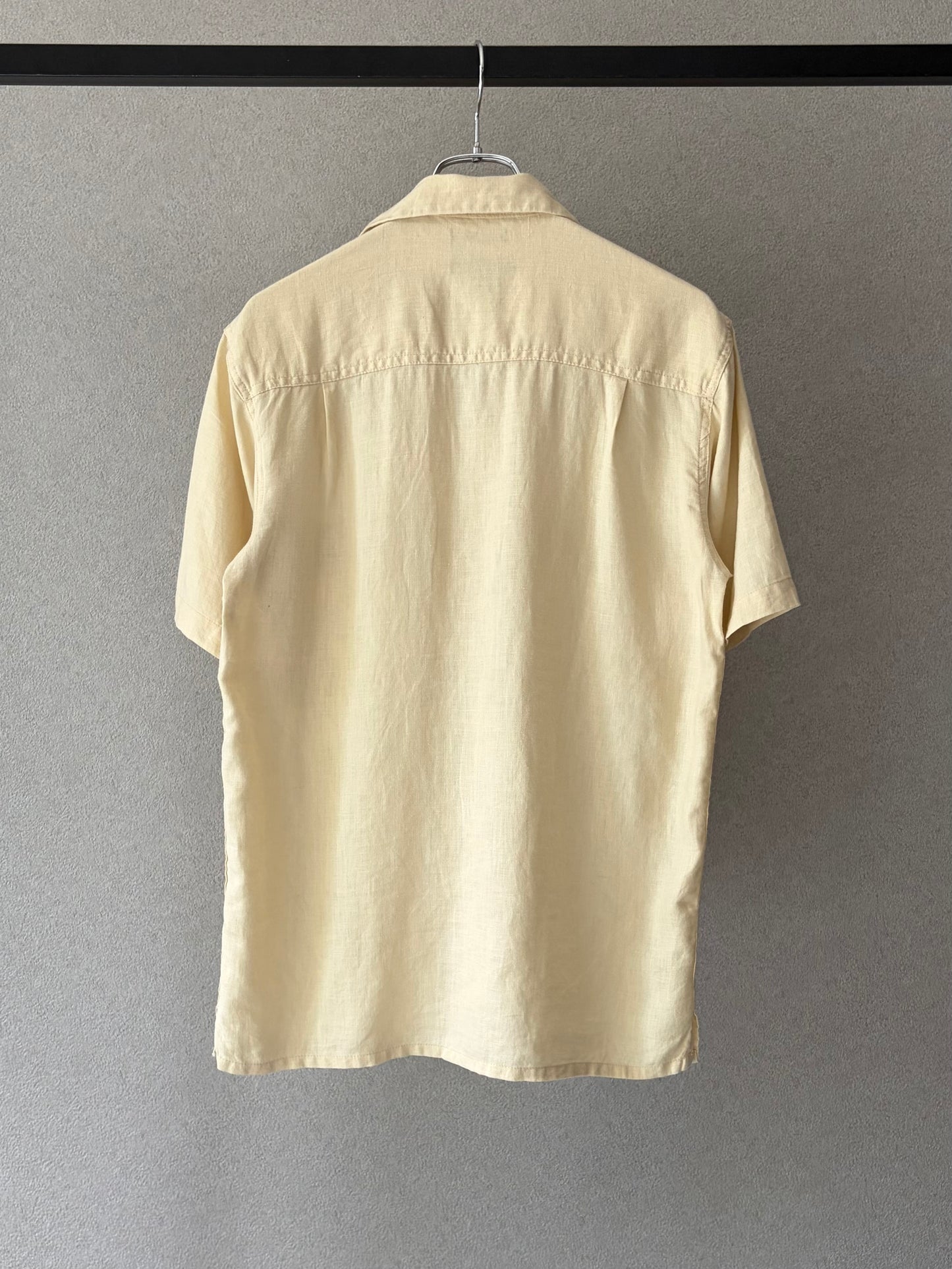 00's BRUNO open collar linen shirt