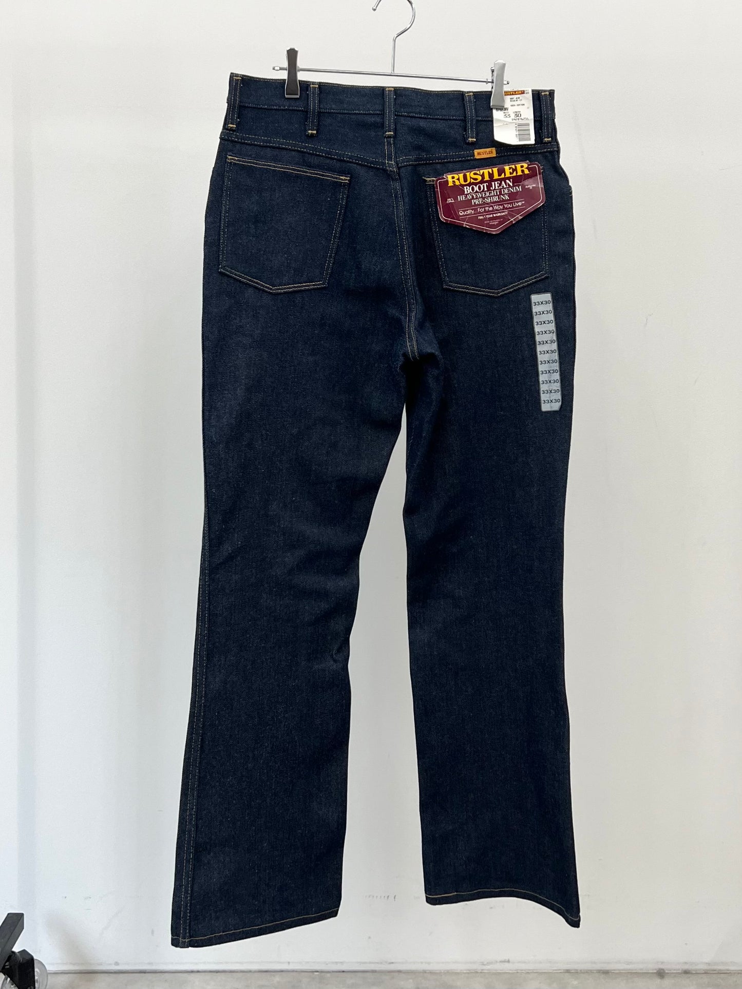90's RUSTLER denim pants "DEAD STOCK"