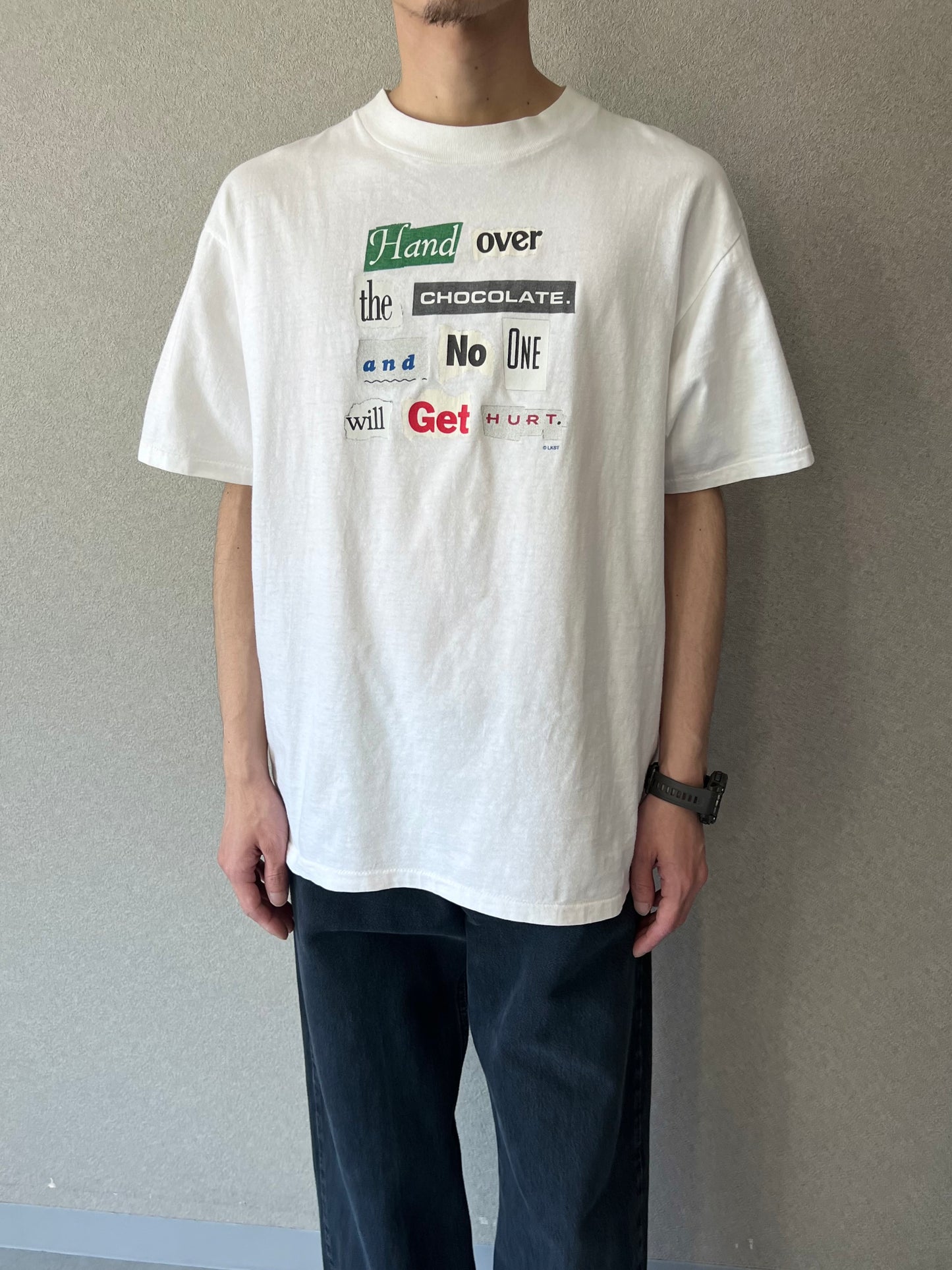 90's UNKNOWN message t-shirt
