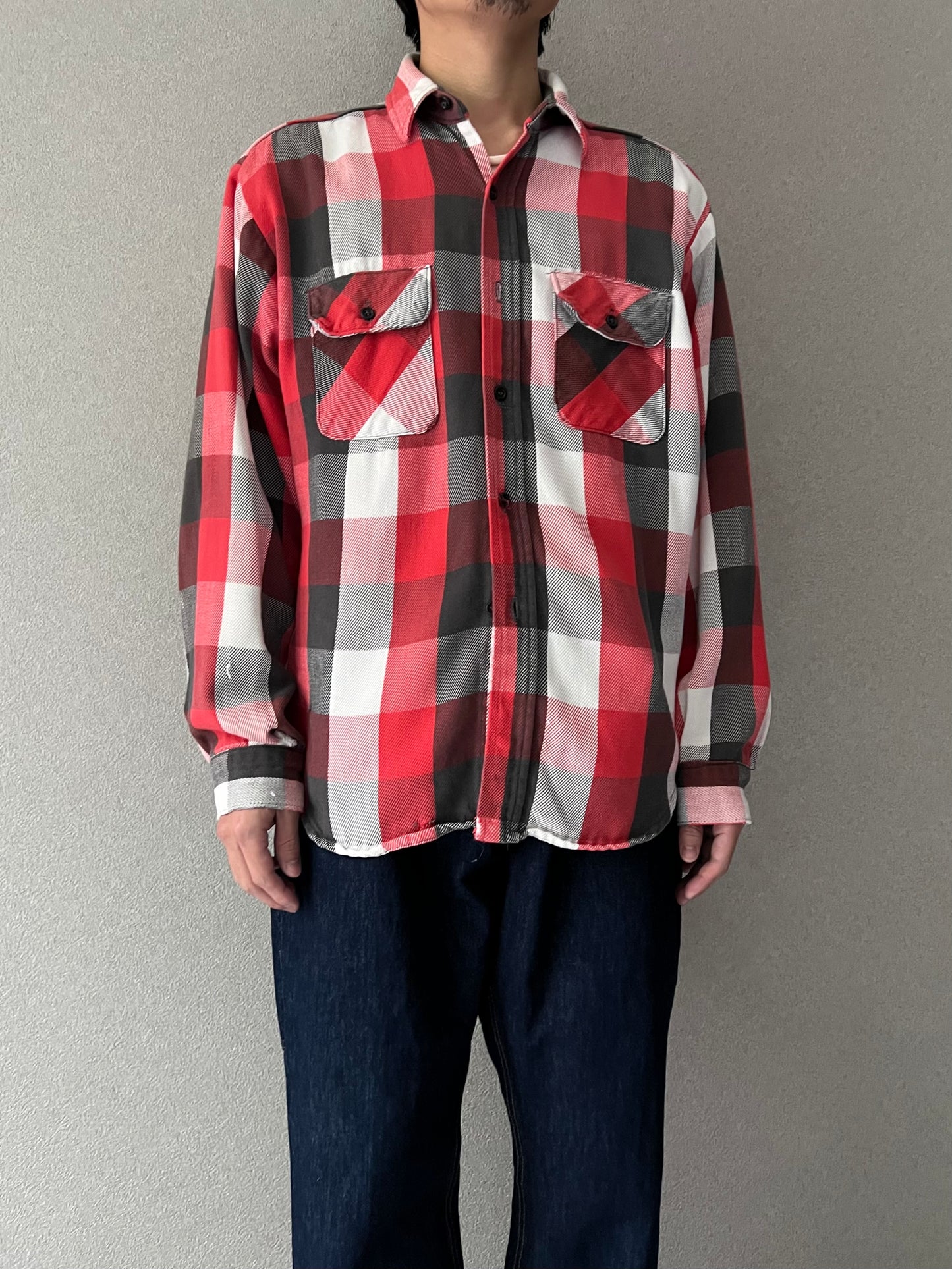 80's FIVE BROTHER flannel shirt "Made in USA"