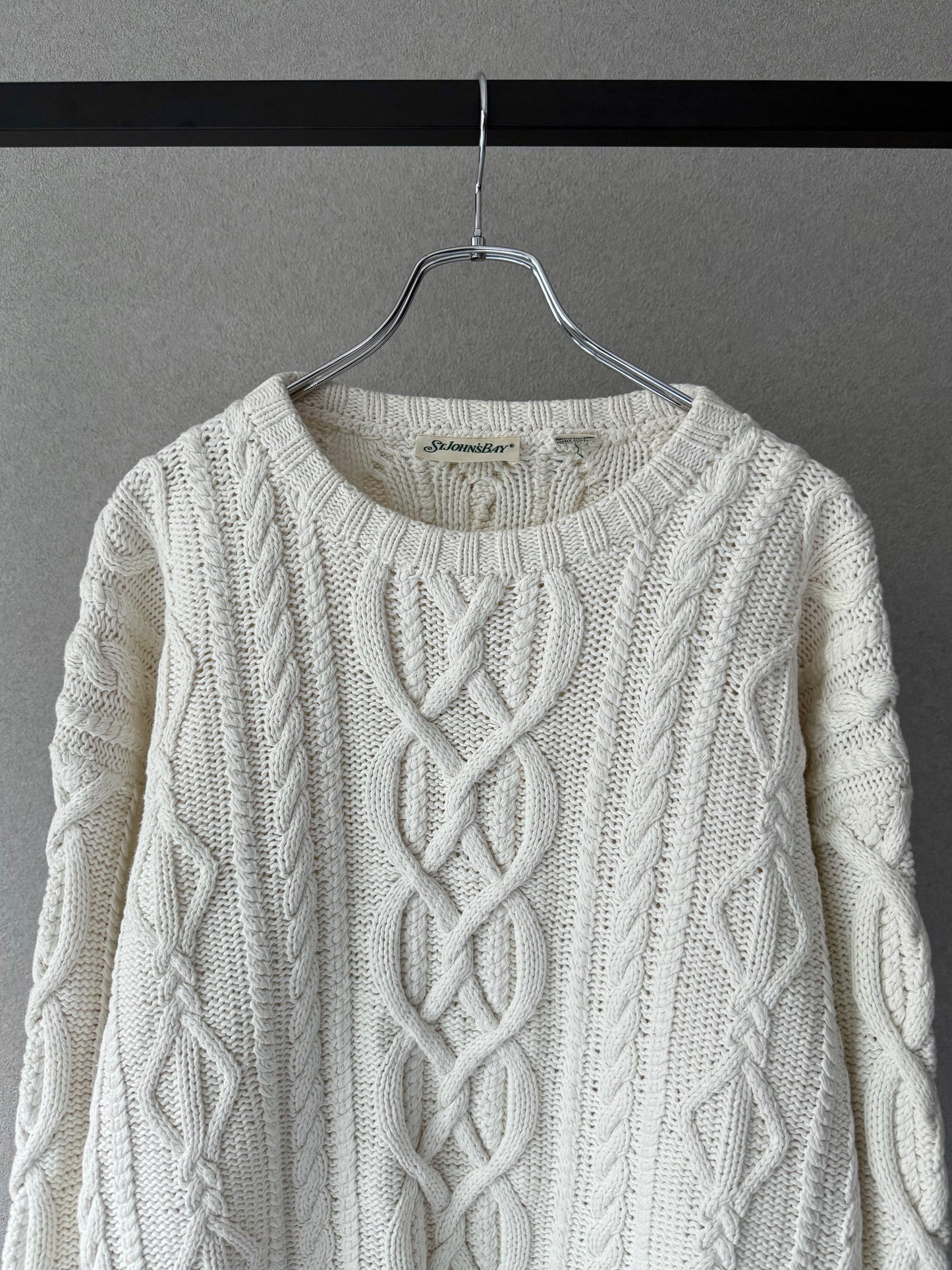 90's ST.JOHN'S BAY ramie×cotton knit sweater