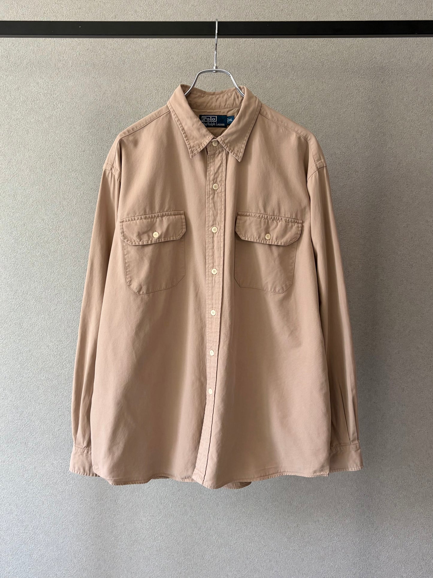90's Polo Ralph Lauren silk x cotton work shirt