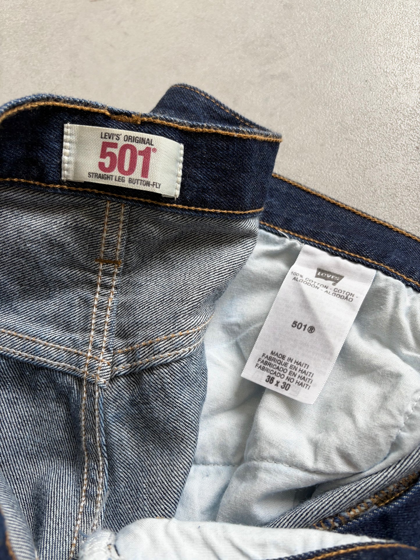 00's Levi's 501 denim pants "DEAD STOCK"