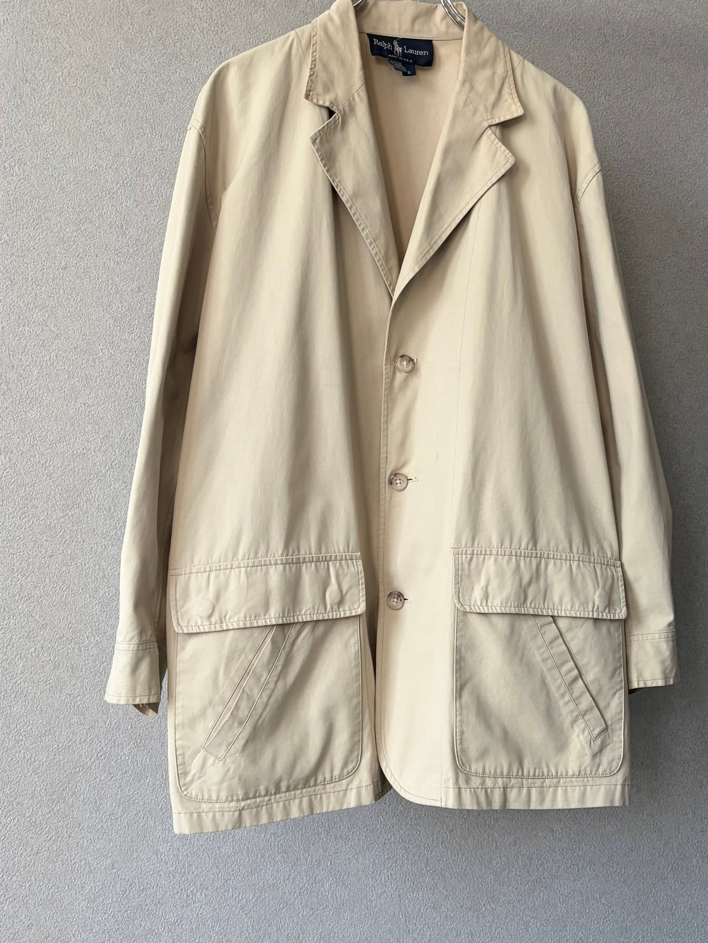 80's Polo Ralph Lauren cotton tailored jacket "Made in USA"