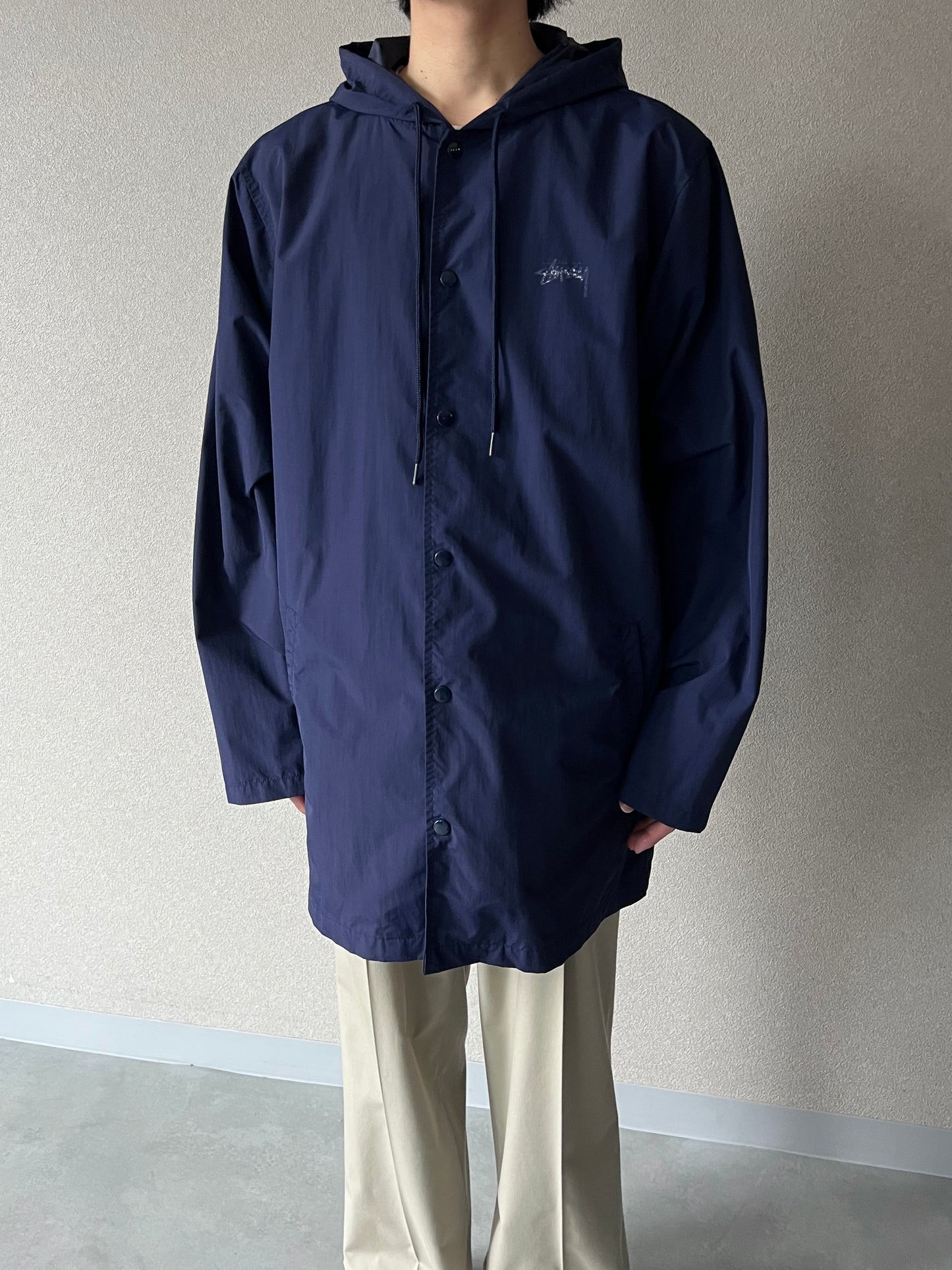 stussy nylon coat
