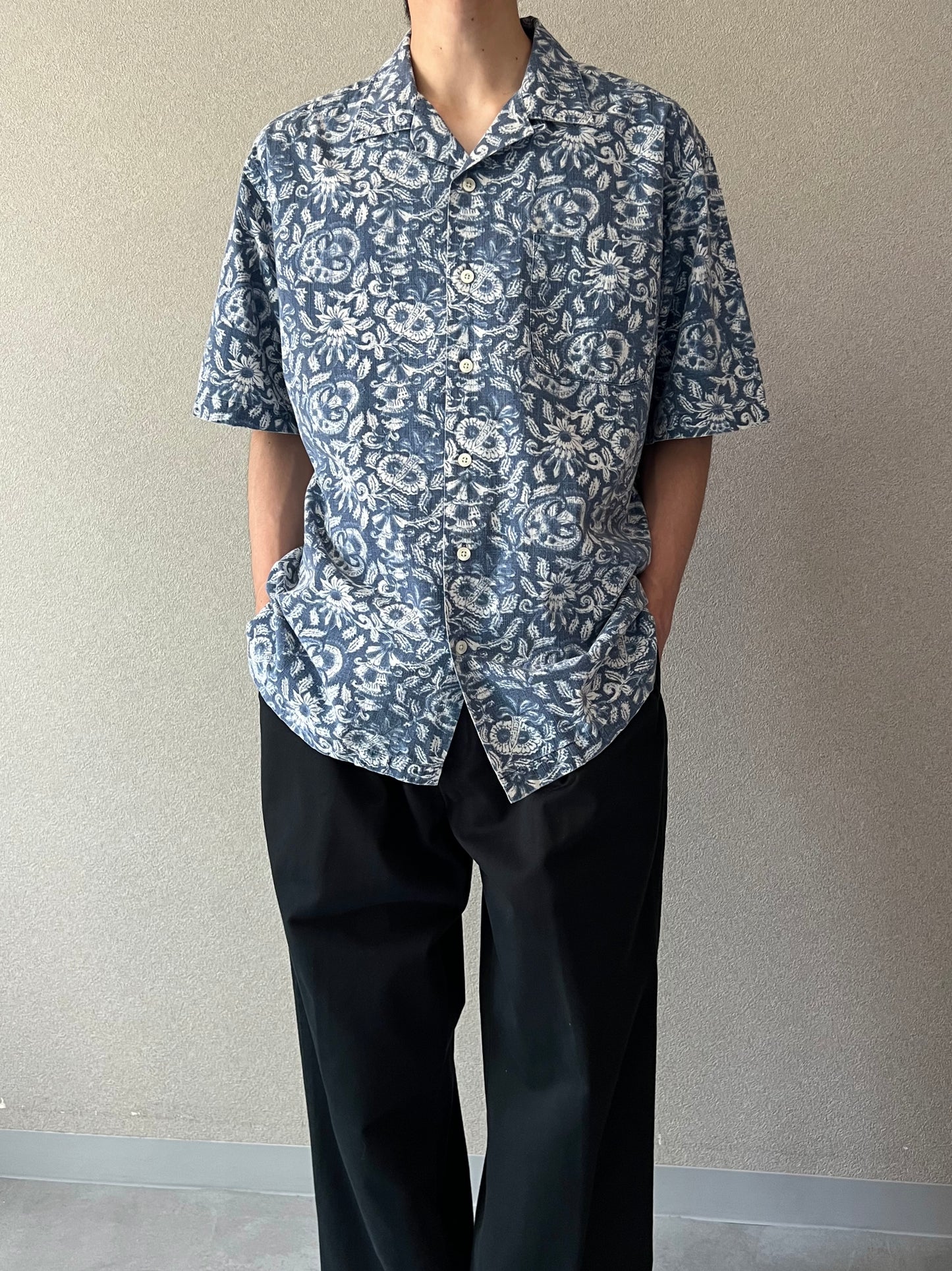 90's Polo Ralph Lauren open collar shirt "CALDWELL"