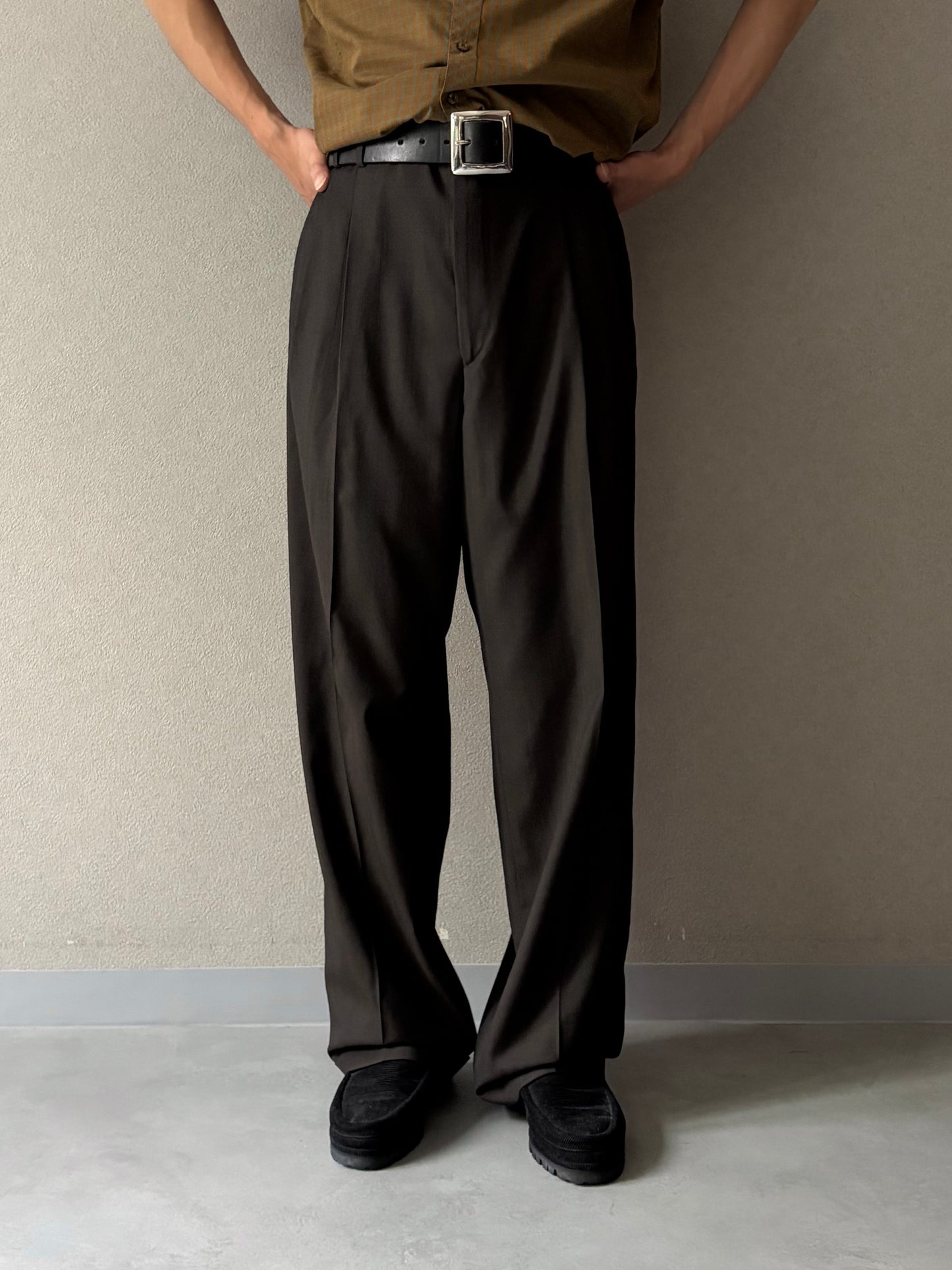 80's〜 Zanella wool slacks "Made in ITALY"