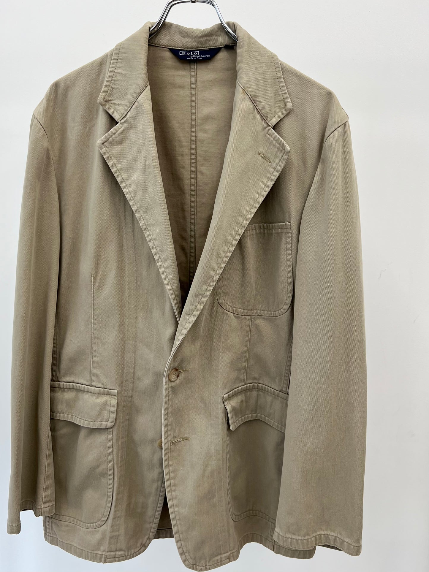 90's Polo Ralph Lauren cotton tailored jacket "Made in USA"