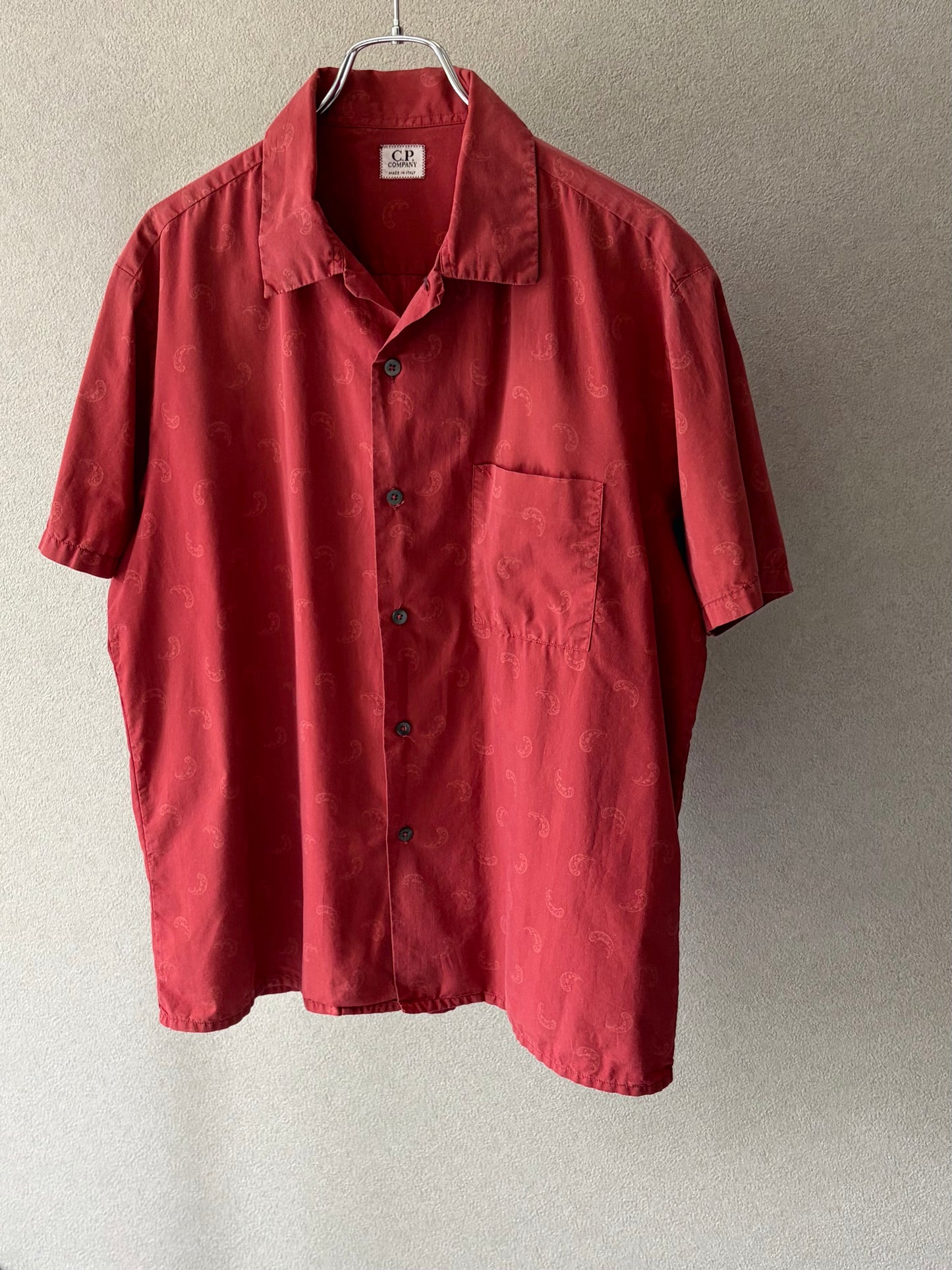 90's〜 C.P. COMPANY open collar shirt "Made in ITALY"