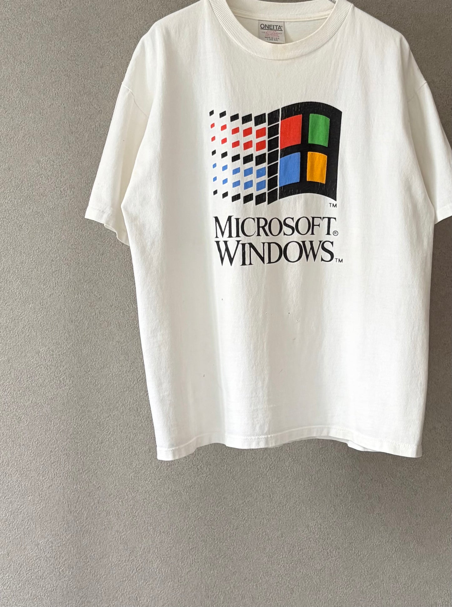 90's Microsoft Windows print t-shirt "Made in USA"