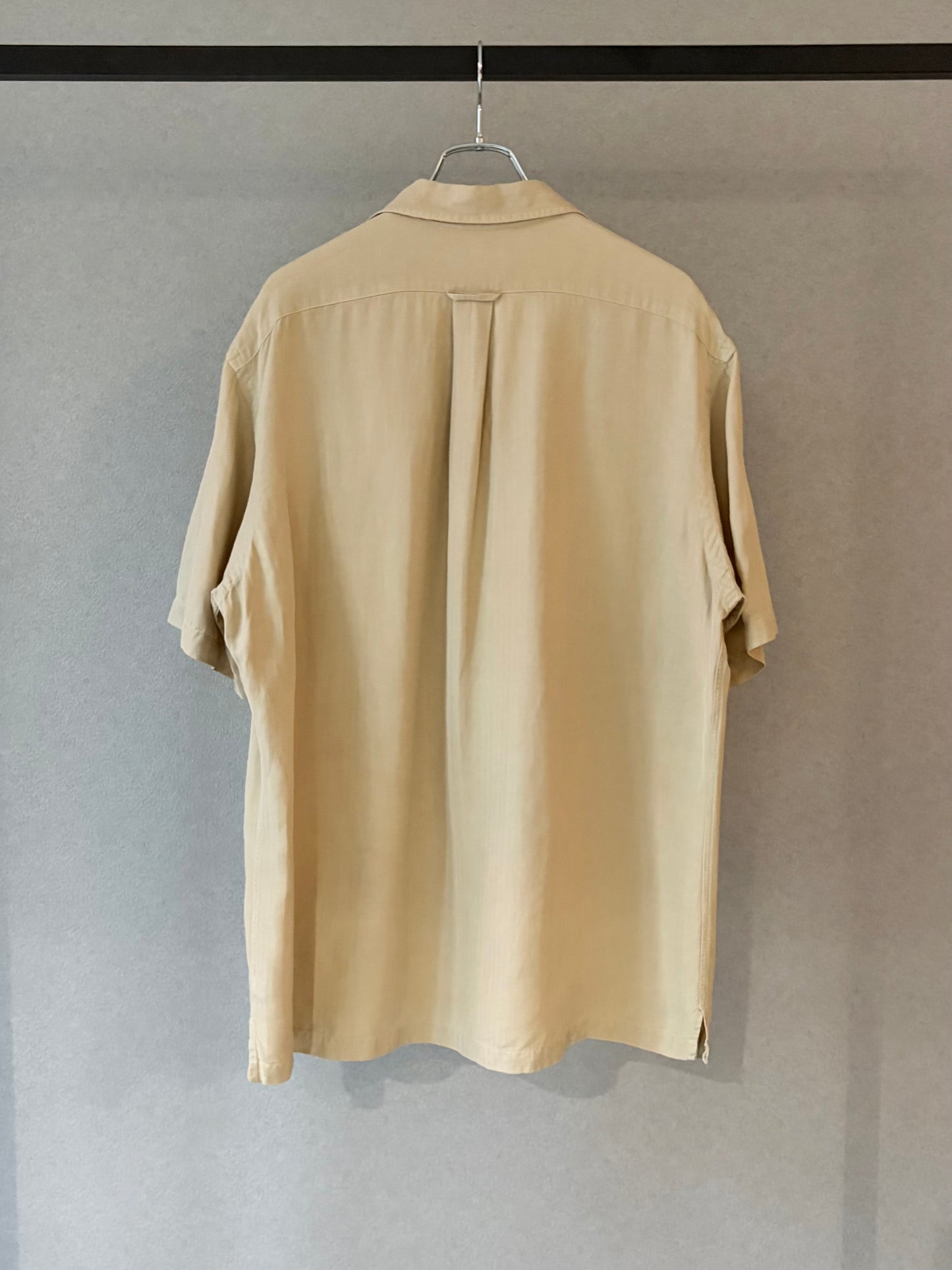 90's Polo Ralph Lauren silk linen open collar shirt