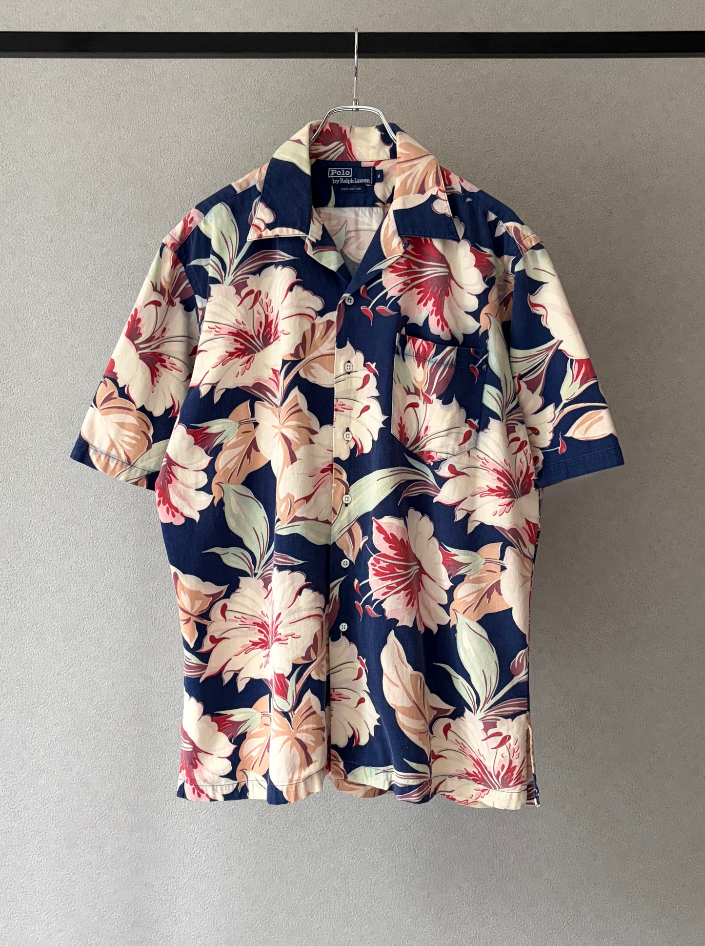 80's〜 Polo Ralph Lauren open collar shirt