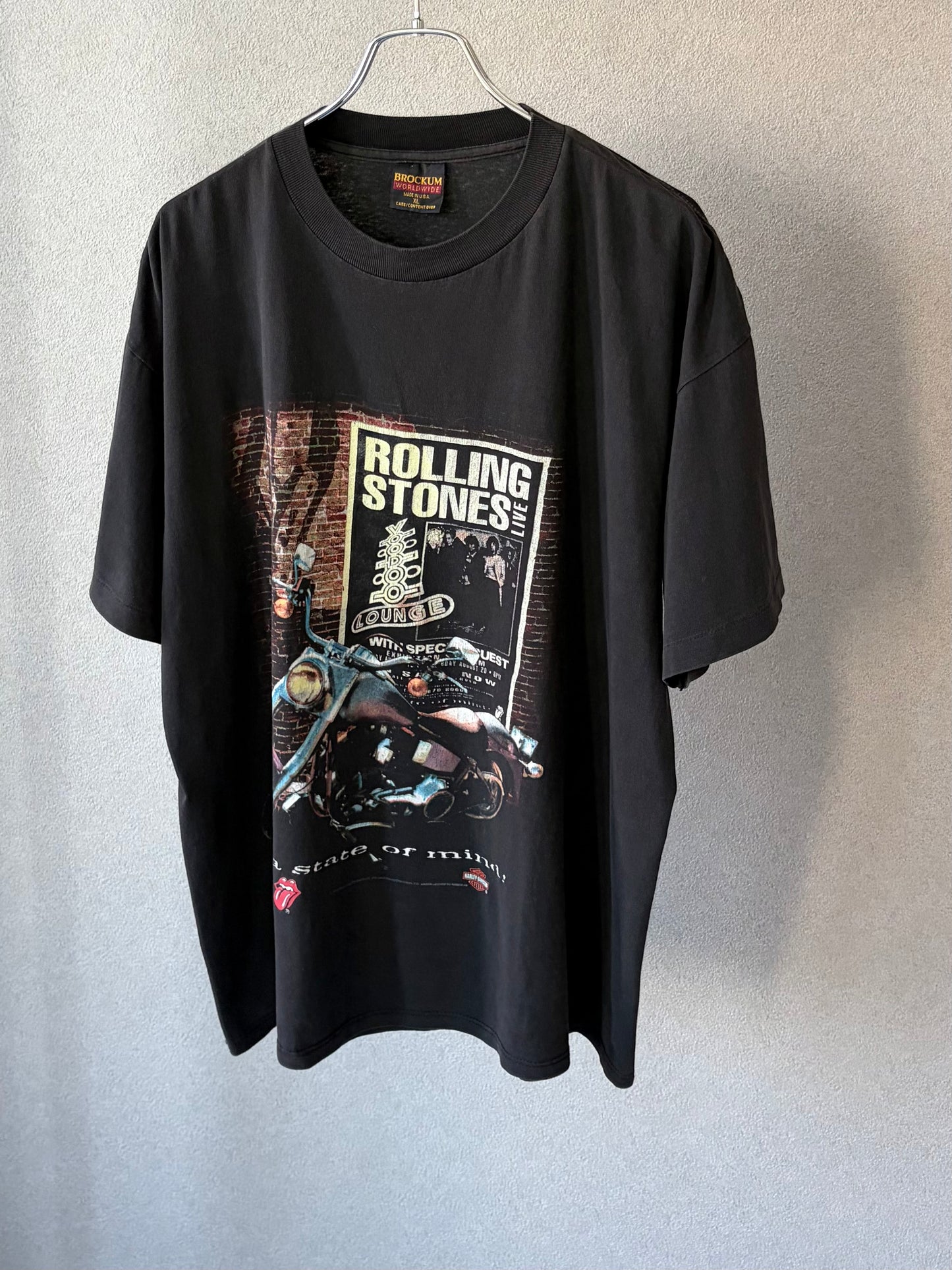90's The Rolling Stones × Harley-Davidson t-shirt "Made in USA"
