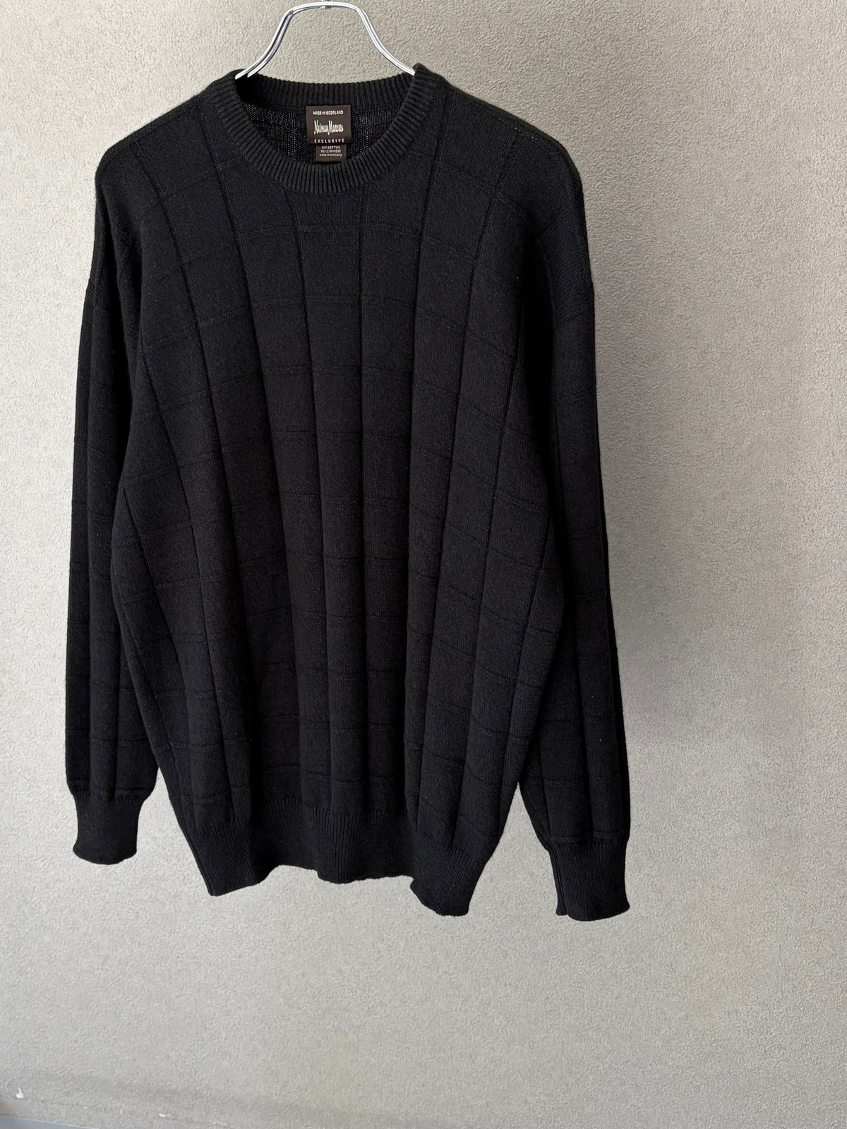 90's Neiman Marcus cashmere knit sweater "Made in SCOTLAND"