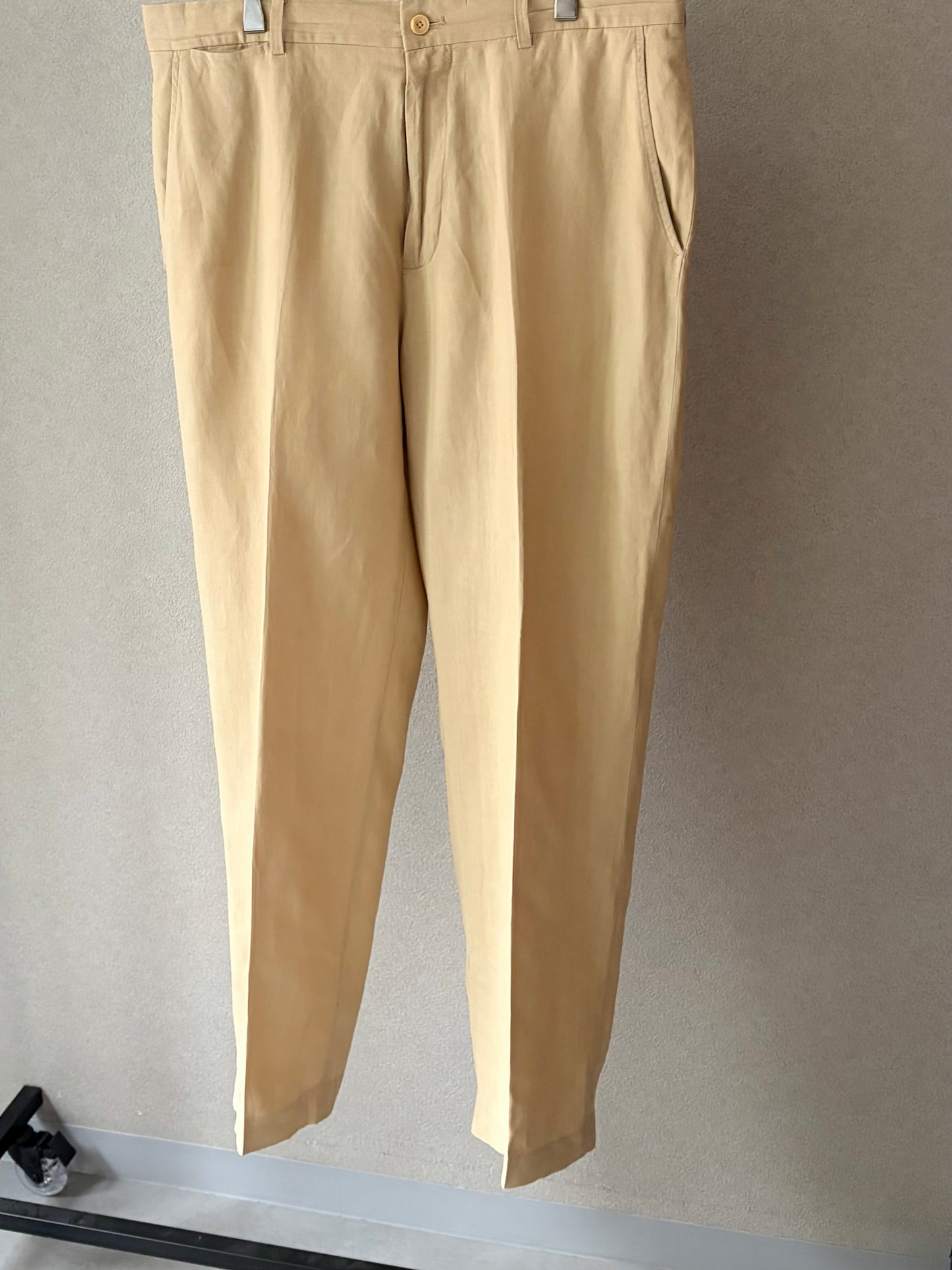 00's Polo Ralph Lauren linen×silk slacks