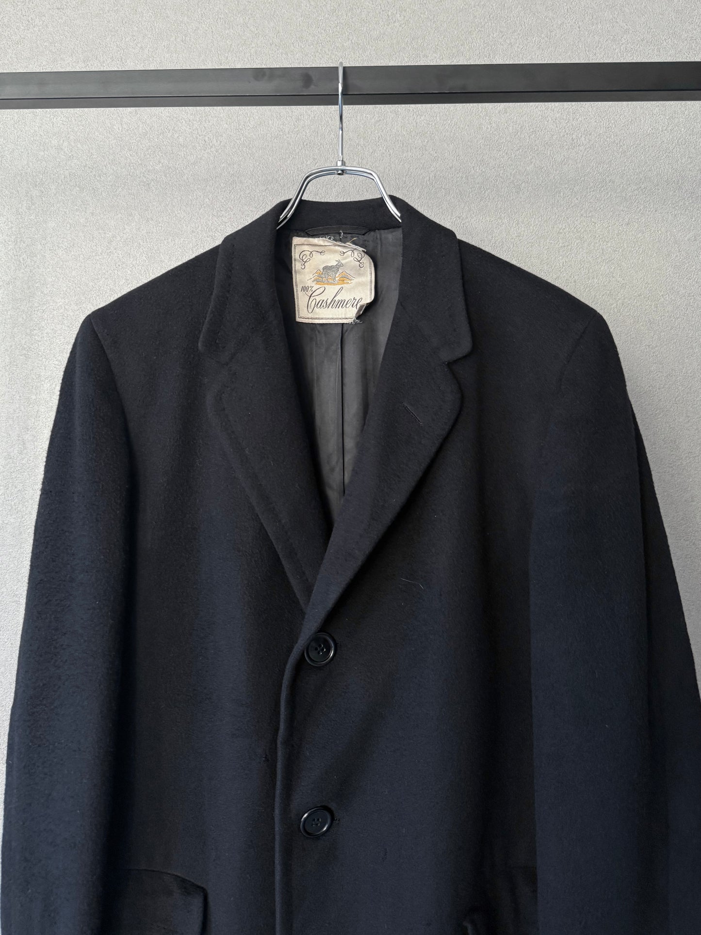 60's VINTAGE cashmere chester coat