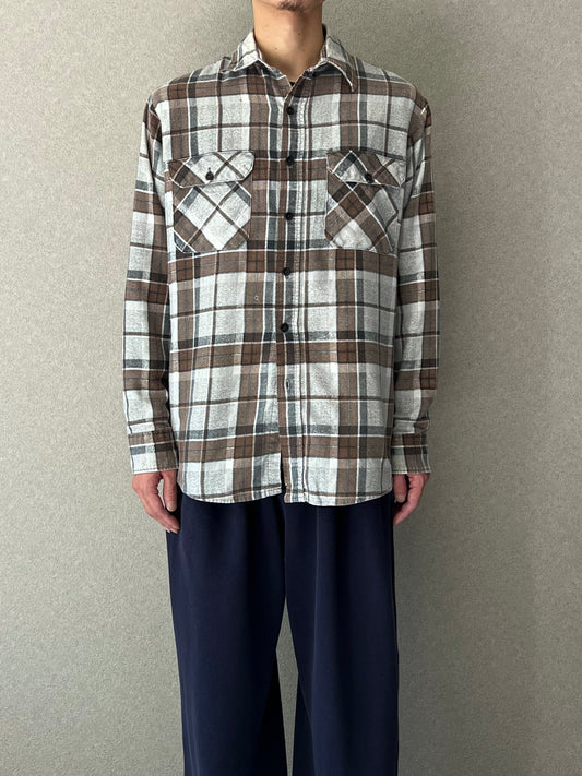 80's Fieldmaster print flannel shirt "Made in USA"