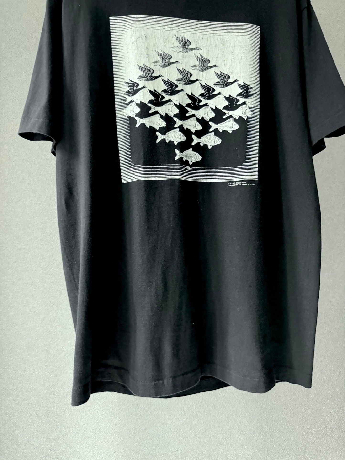 90's M.C.ESCHER HEIRS t-shirt "Made in USA"