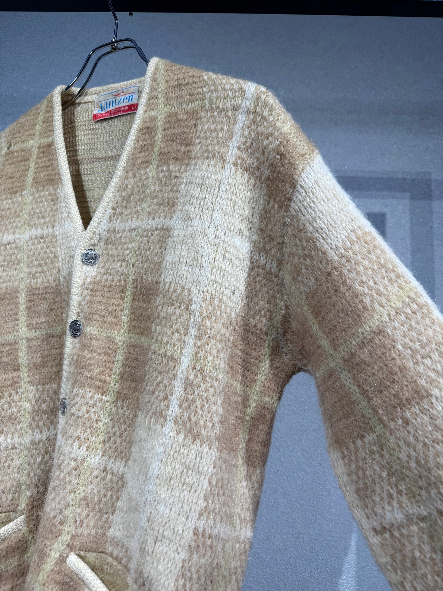 60's Jantzen mohair cardigan "Made in USA"