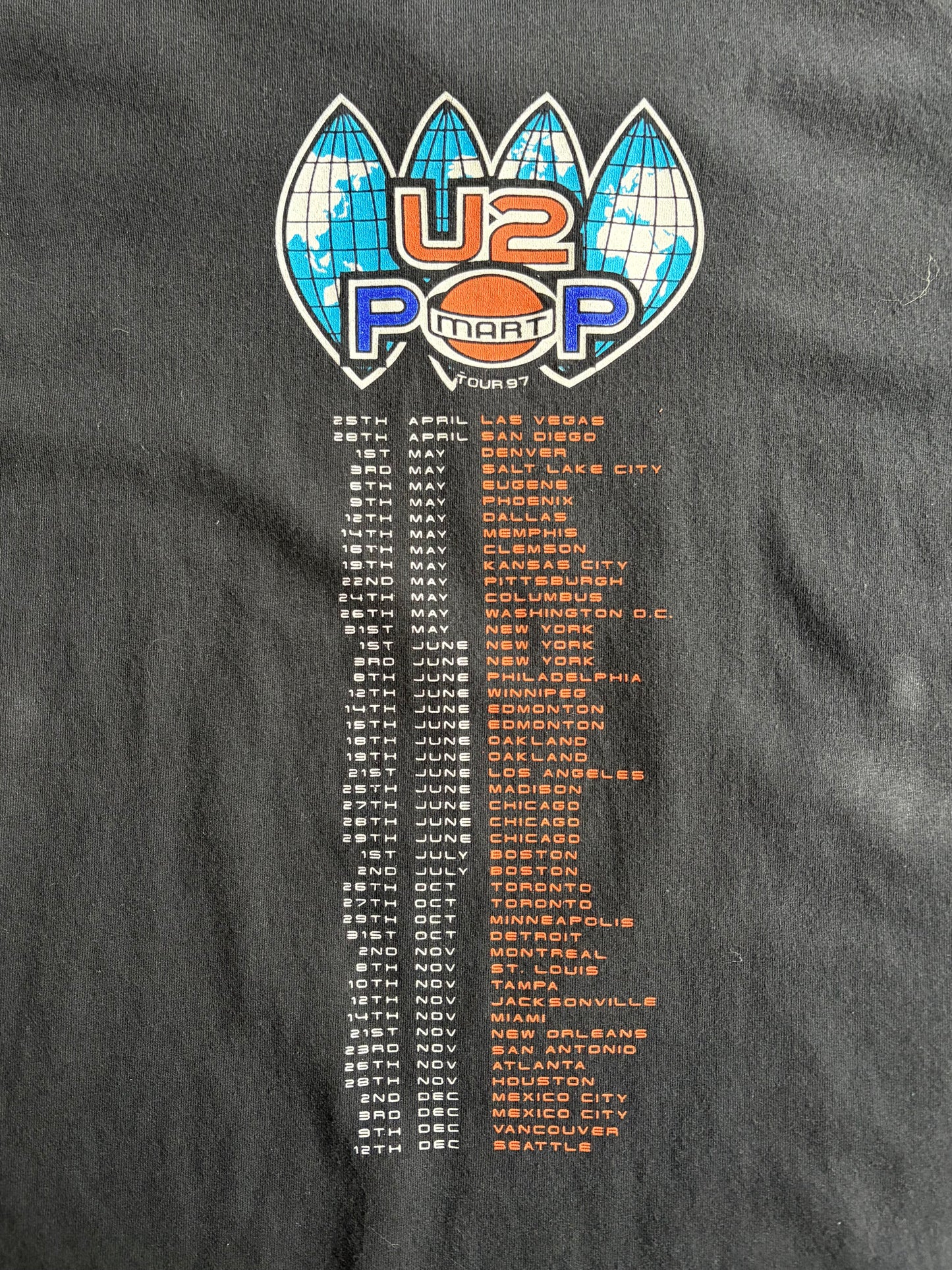 90's U2 music t-shirt