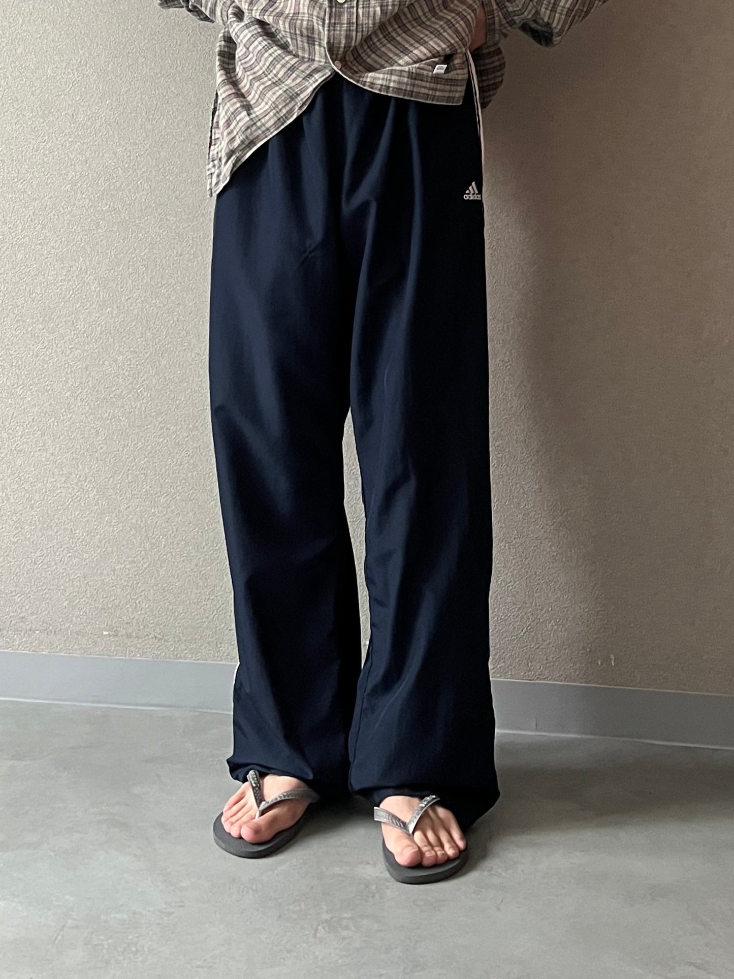 00's adidas nylon track pants