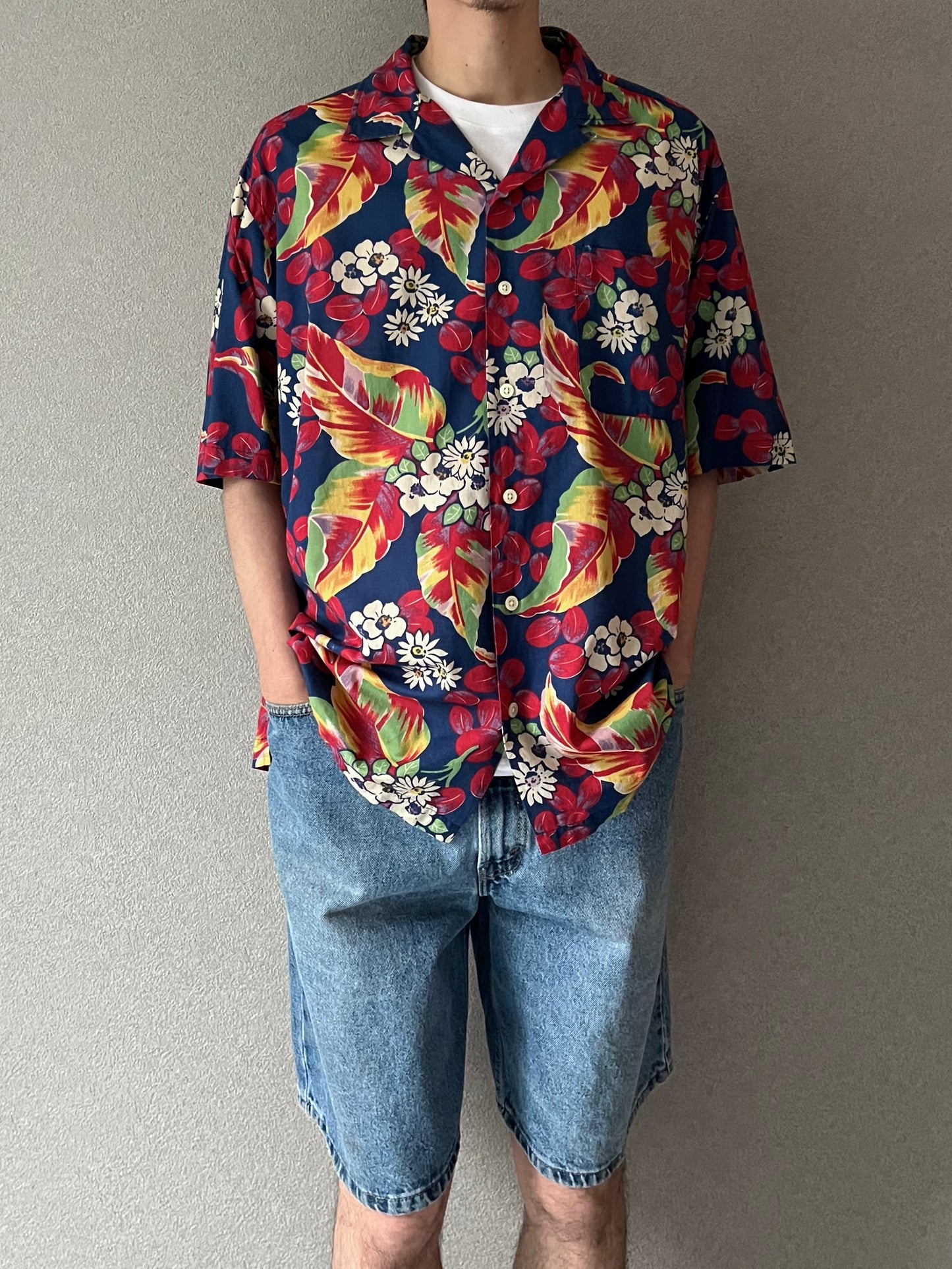 90's Polo Ralph Lauren open collar shirt "CALDWELL"