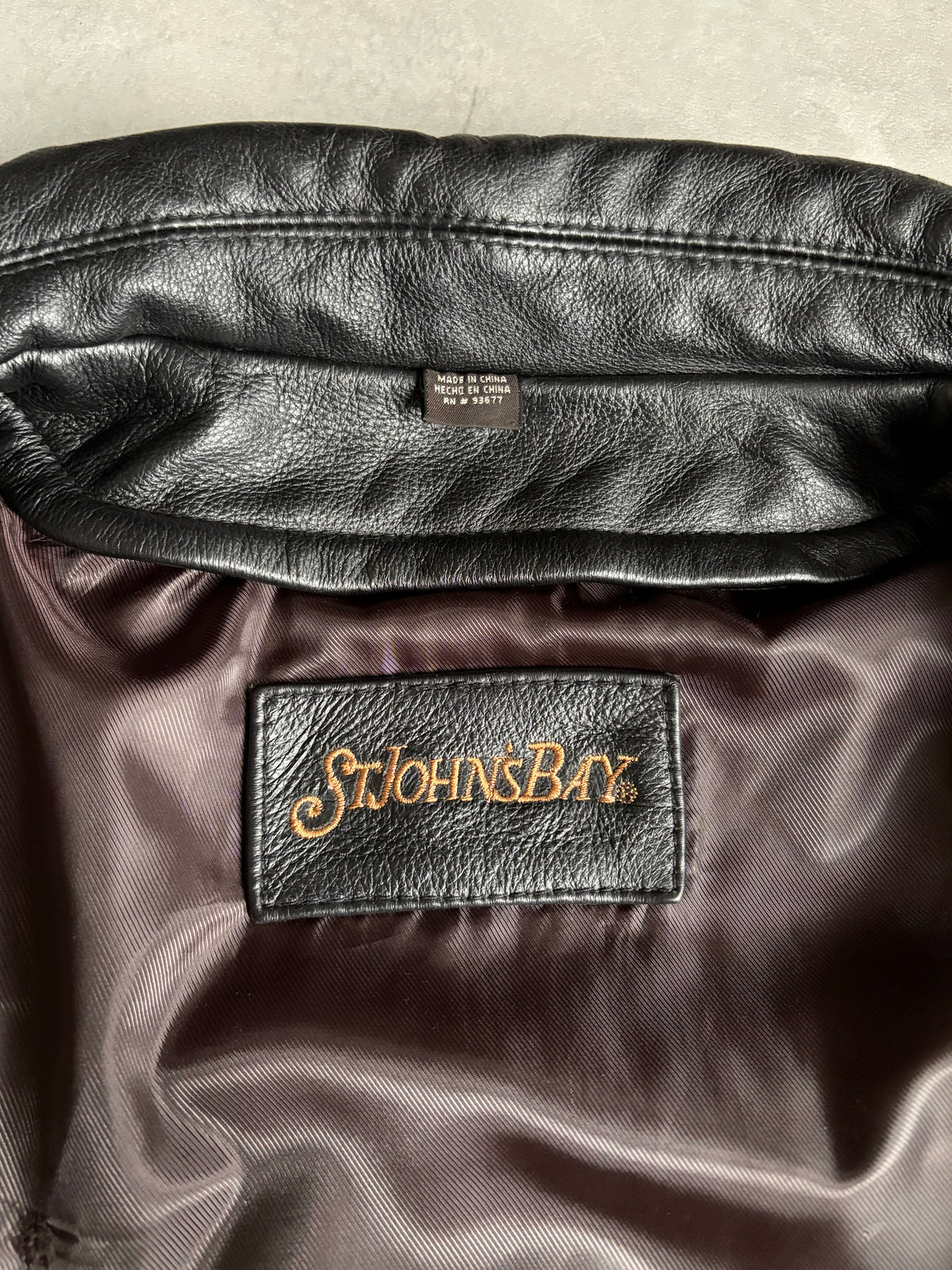 00's ST.JOHN'S BAY leather jacket