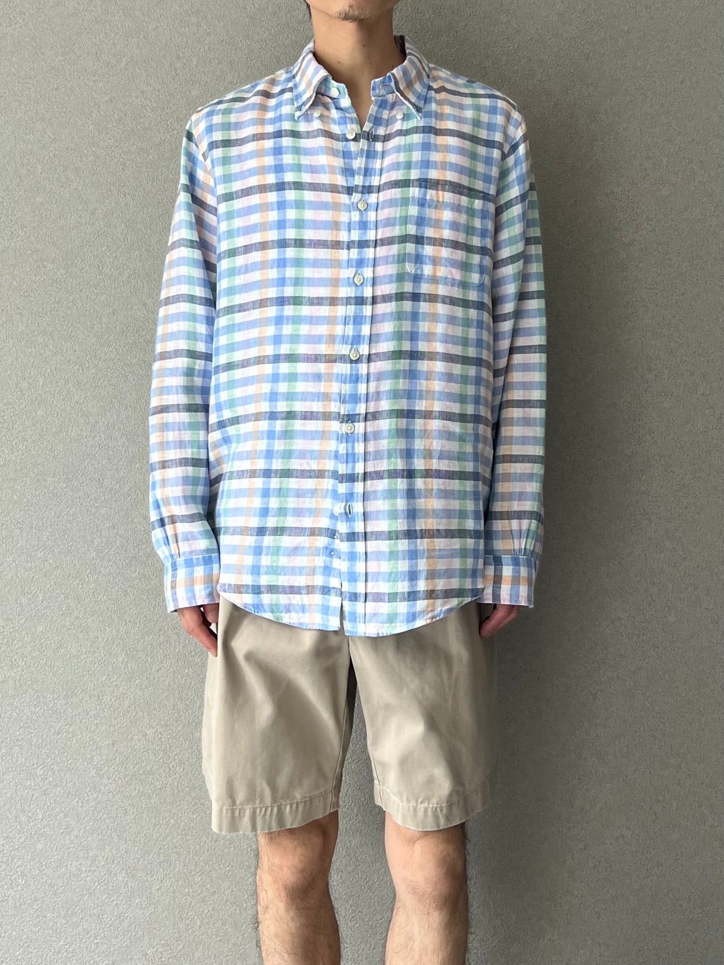 00's Brooks Brothers linen BD shirt