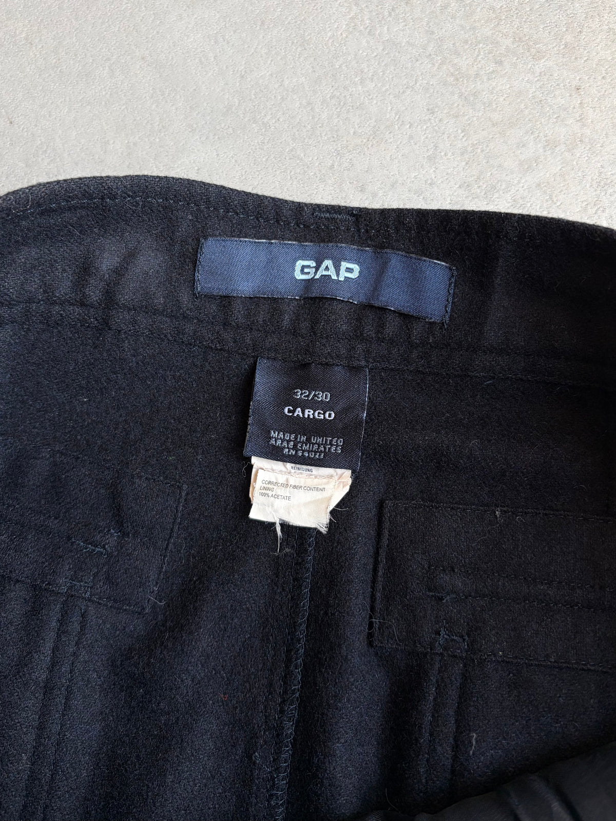 00's GAP wool flannel cargo slacks