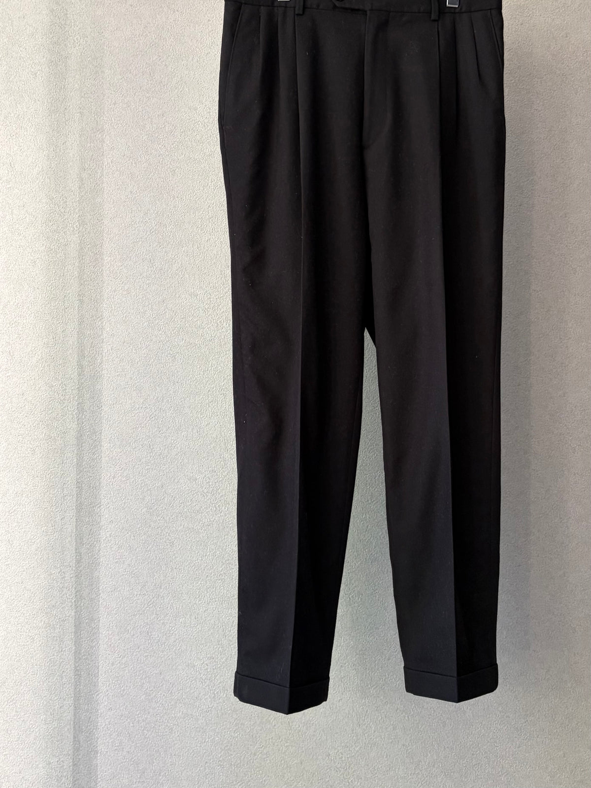 90's UNKNOWN wool flannel slacks "Made in ITALY"