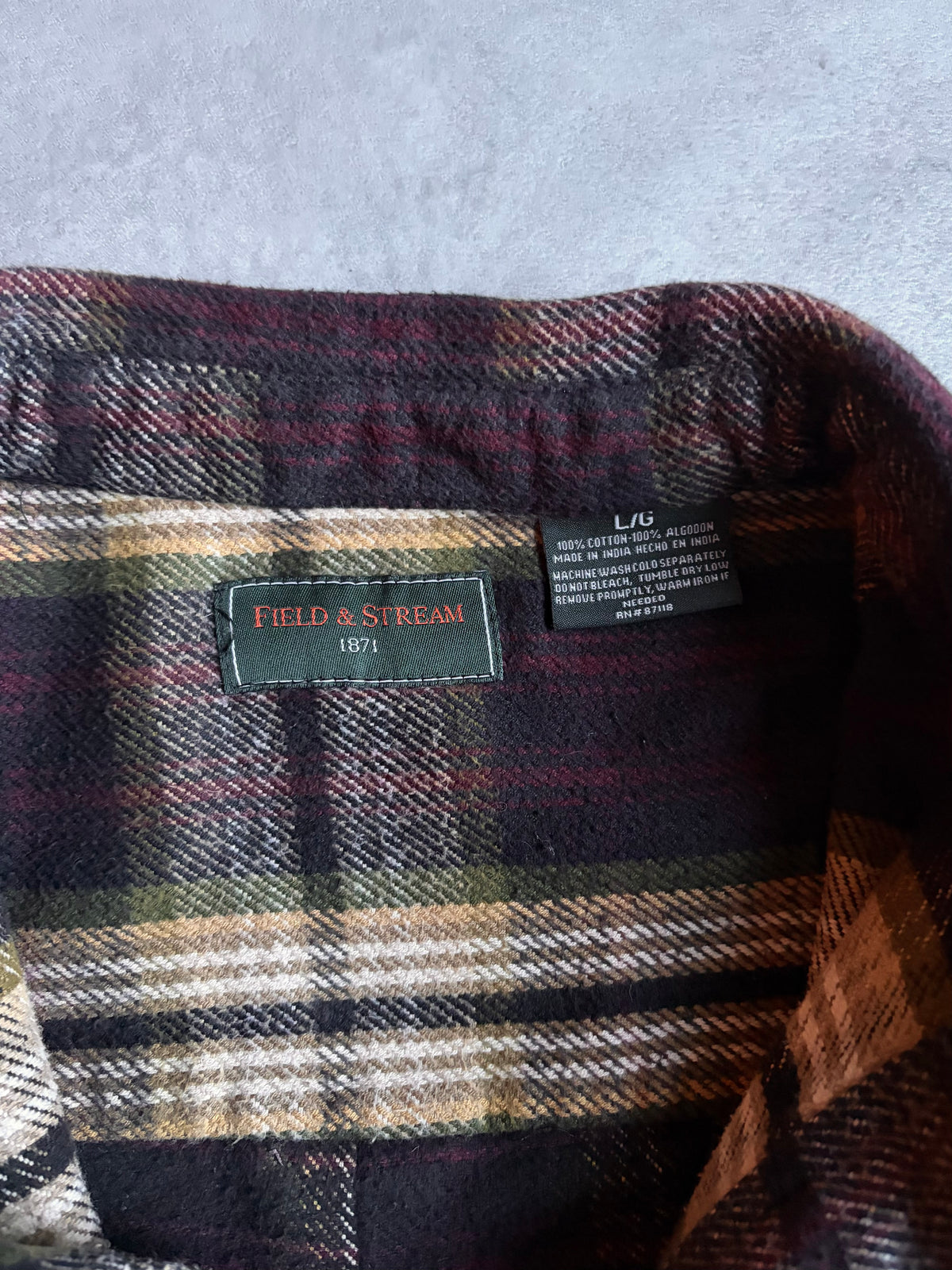 00's FIELD & STREAM flannel shirt