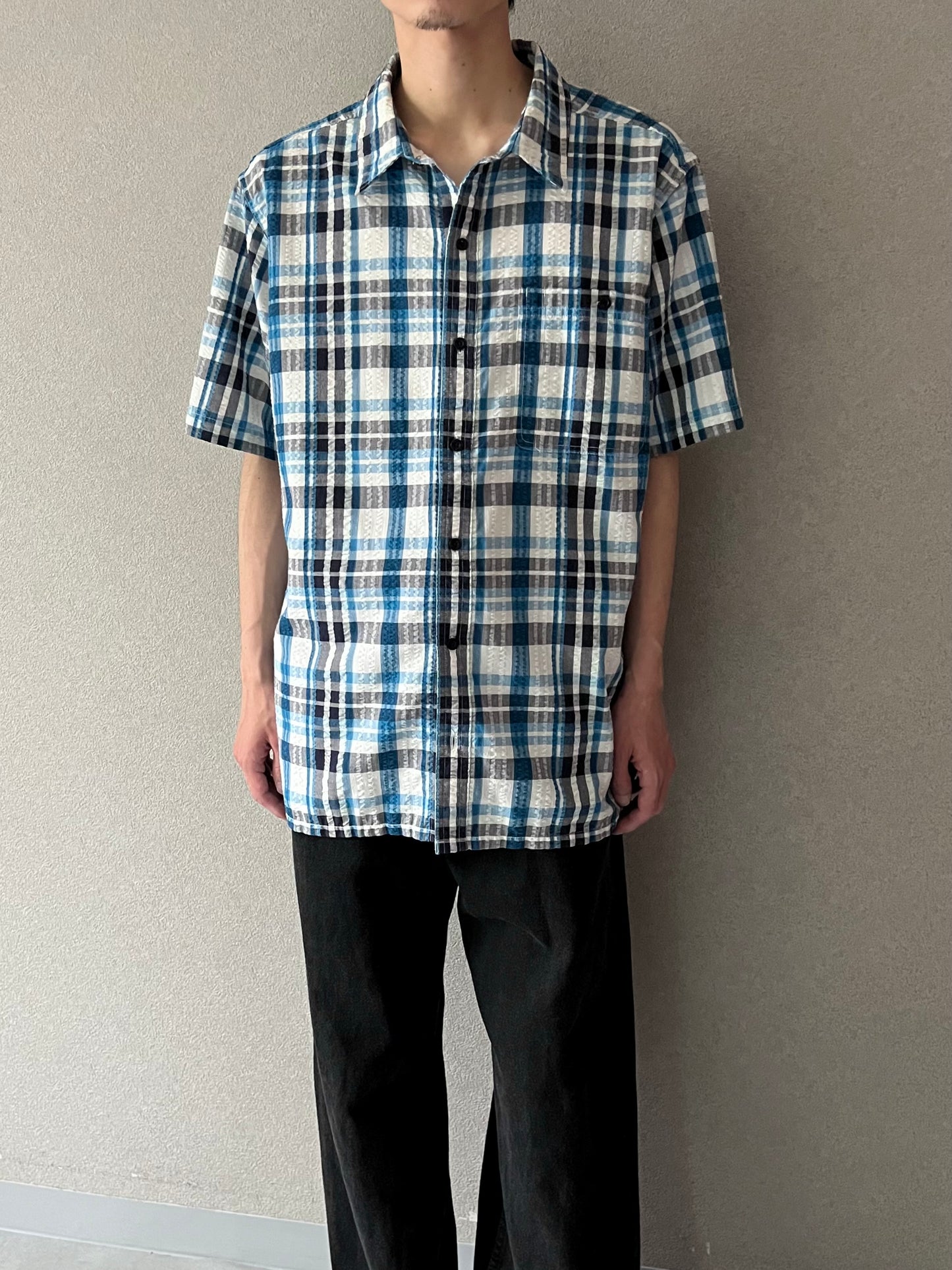 00's patagonia seersucker shirt