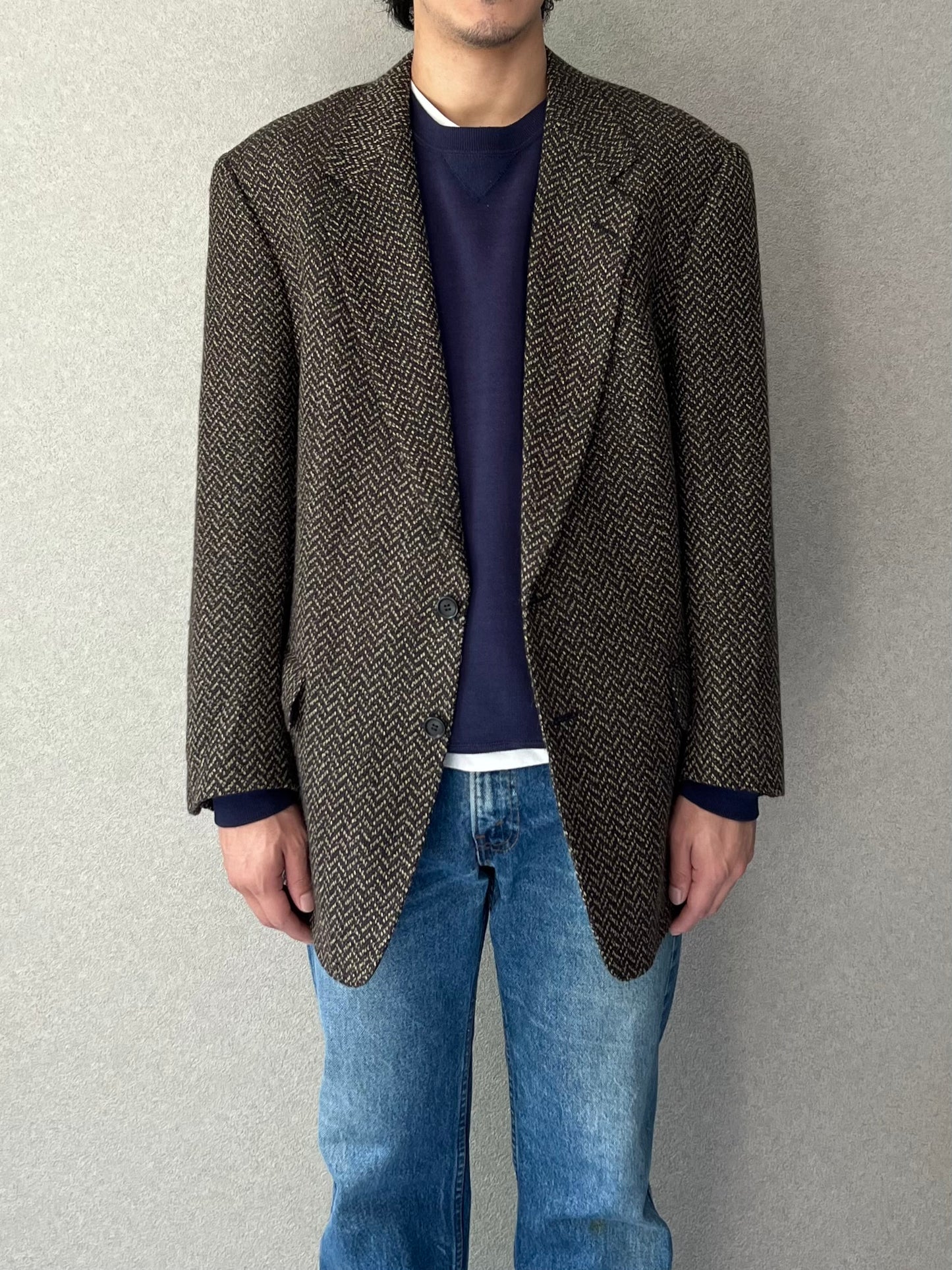90's Ermeneglido Zegna silk tailored jacket