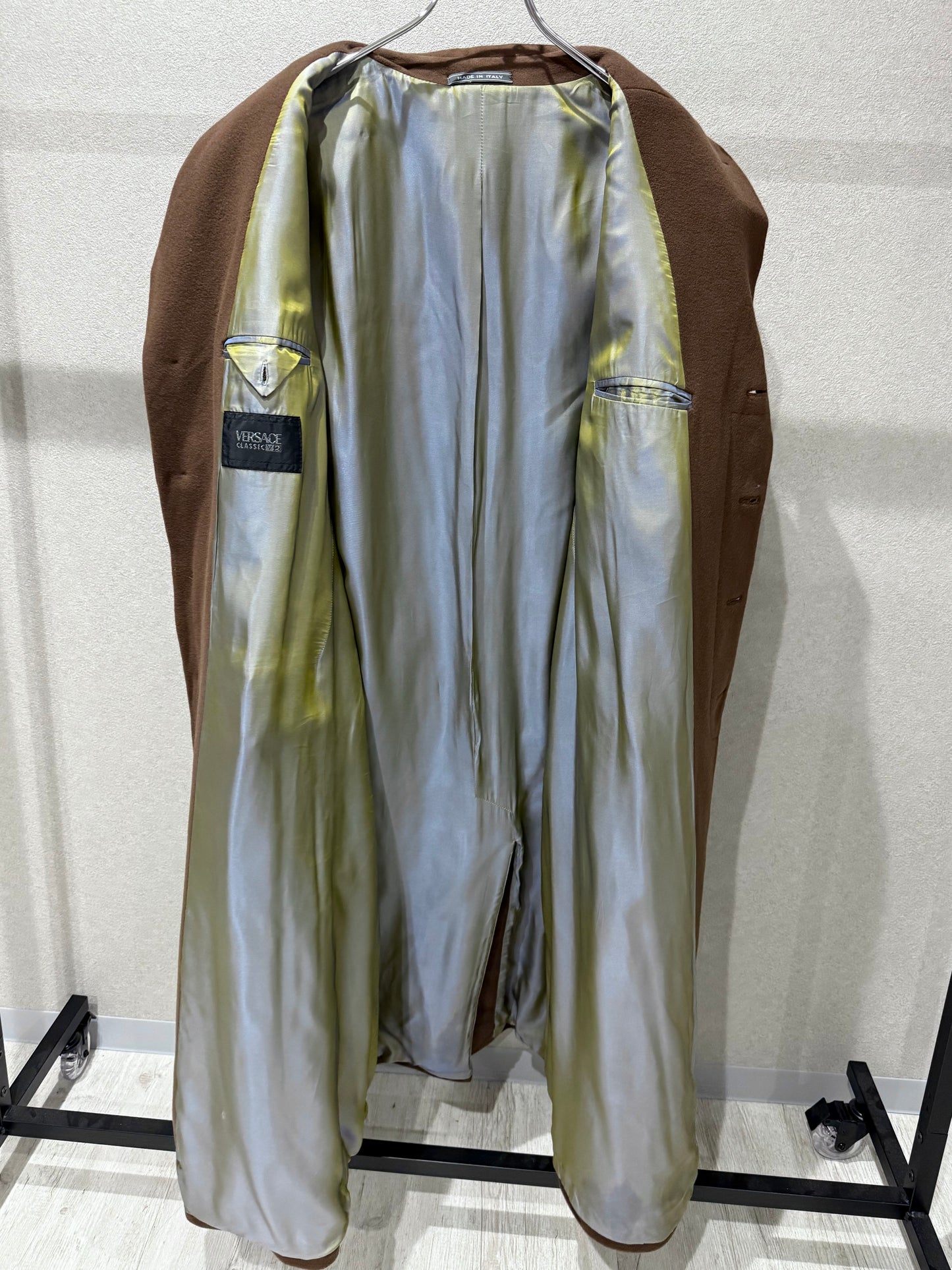 90's VERSACE chester coat "Made in ITALY"