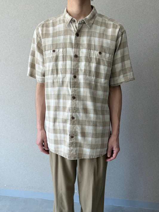 00's patagonia hemp x cotton shirt