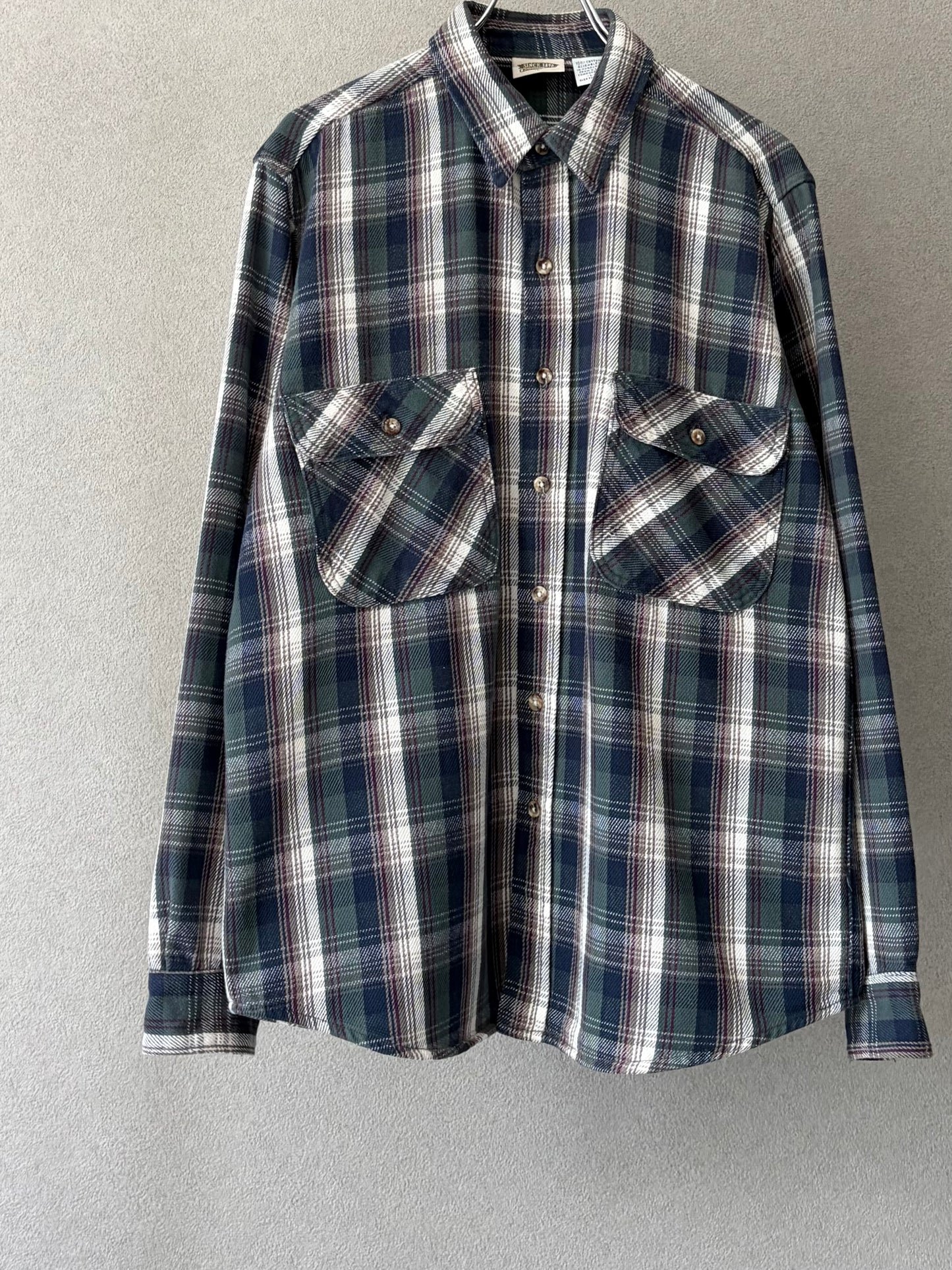 90's FIVE BROTHER flannel shirt