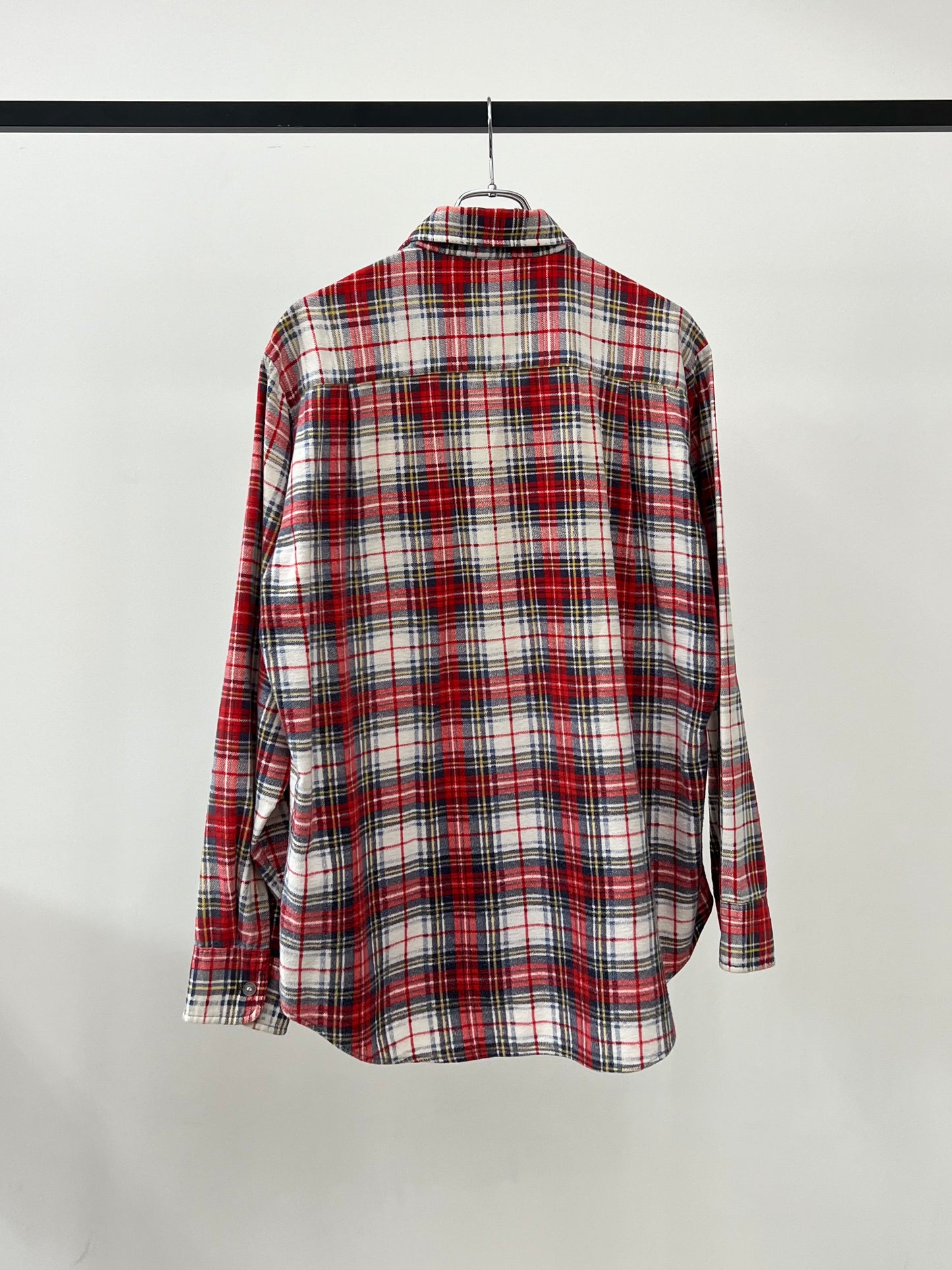 80's compass print flannel shirt