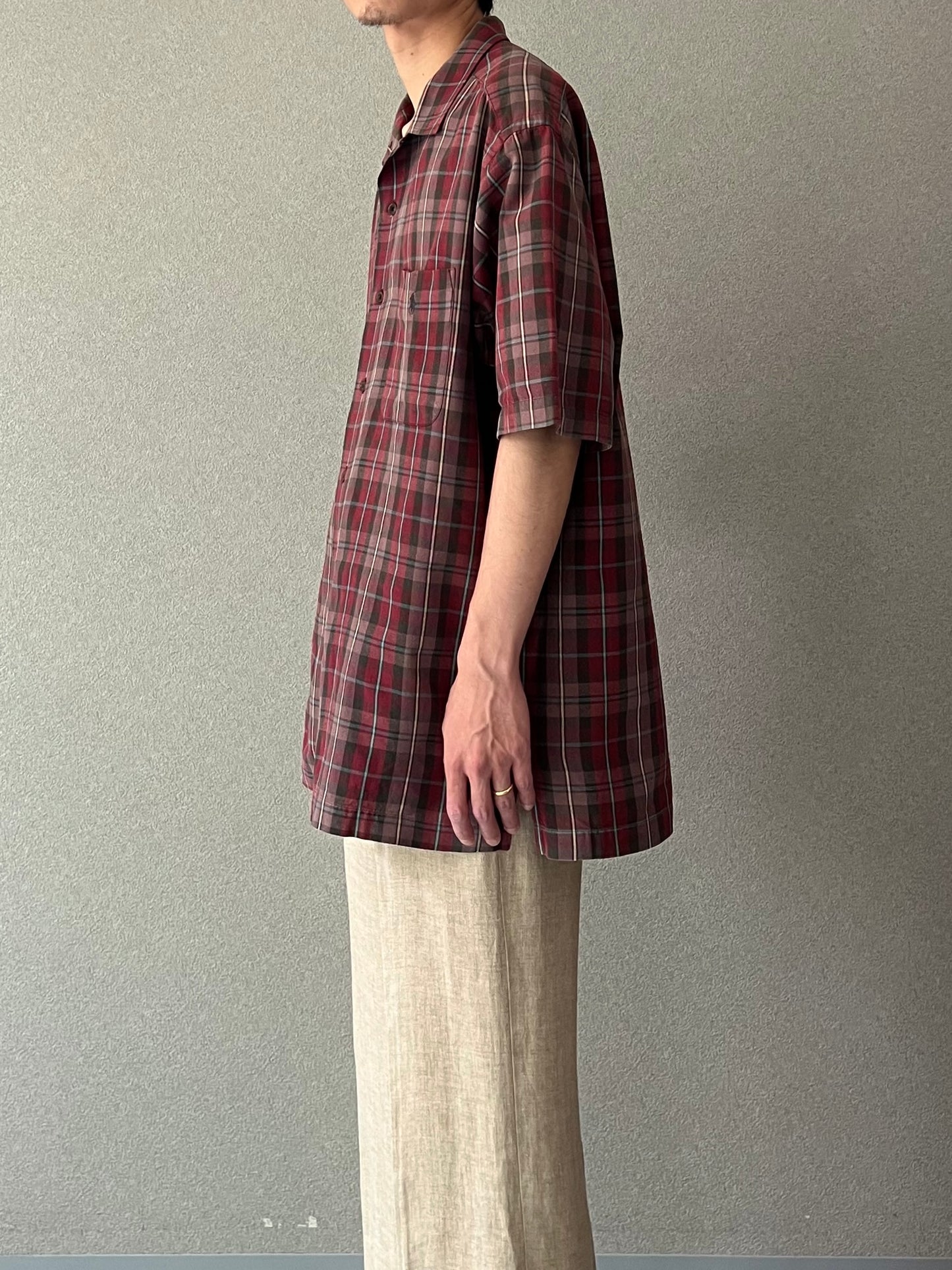 90's Polo Ralph Lauren open collar shirt "CALDWELL"