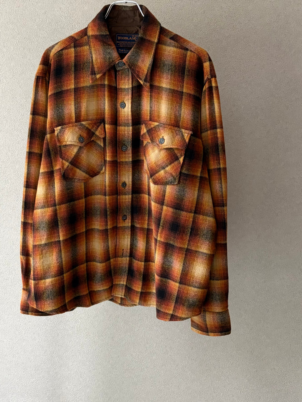 70's WOODLAND wool shirt