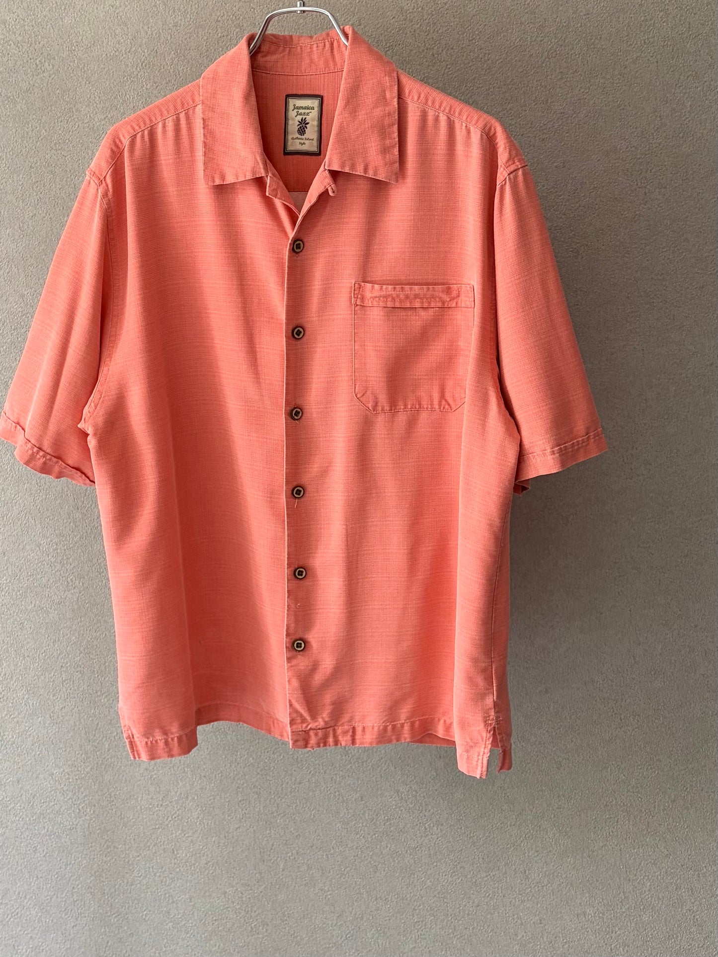 00's Jamaica Jaxx silk open collar shirt