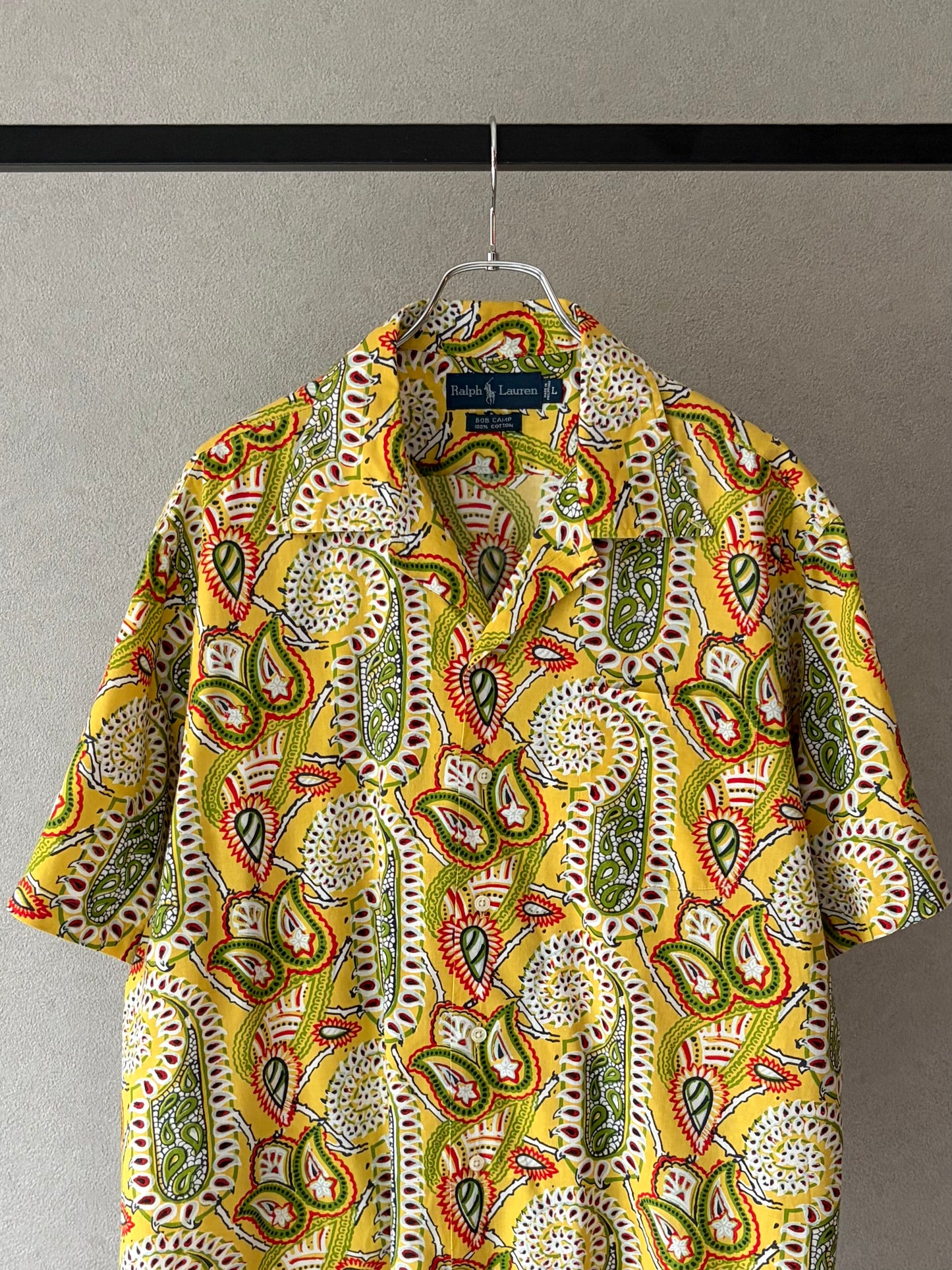 90's Polo Ralph Lauren open collar shirt "BOB CAMP"
