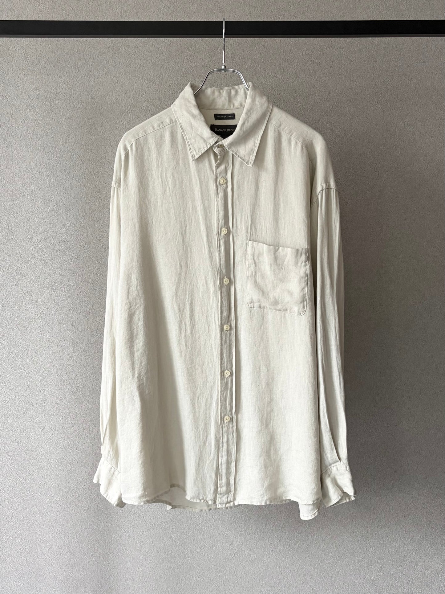 00's BANANA REPUBLIC irish linen shirt