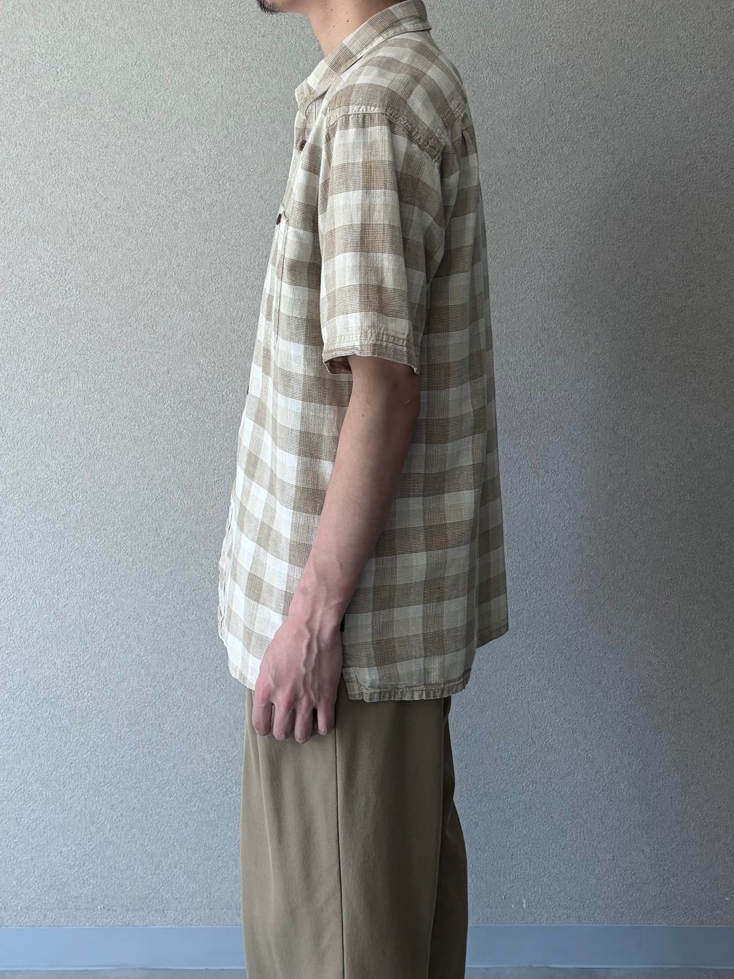 00's patagonia hemp x cotton shirt