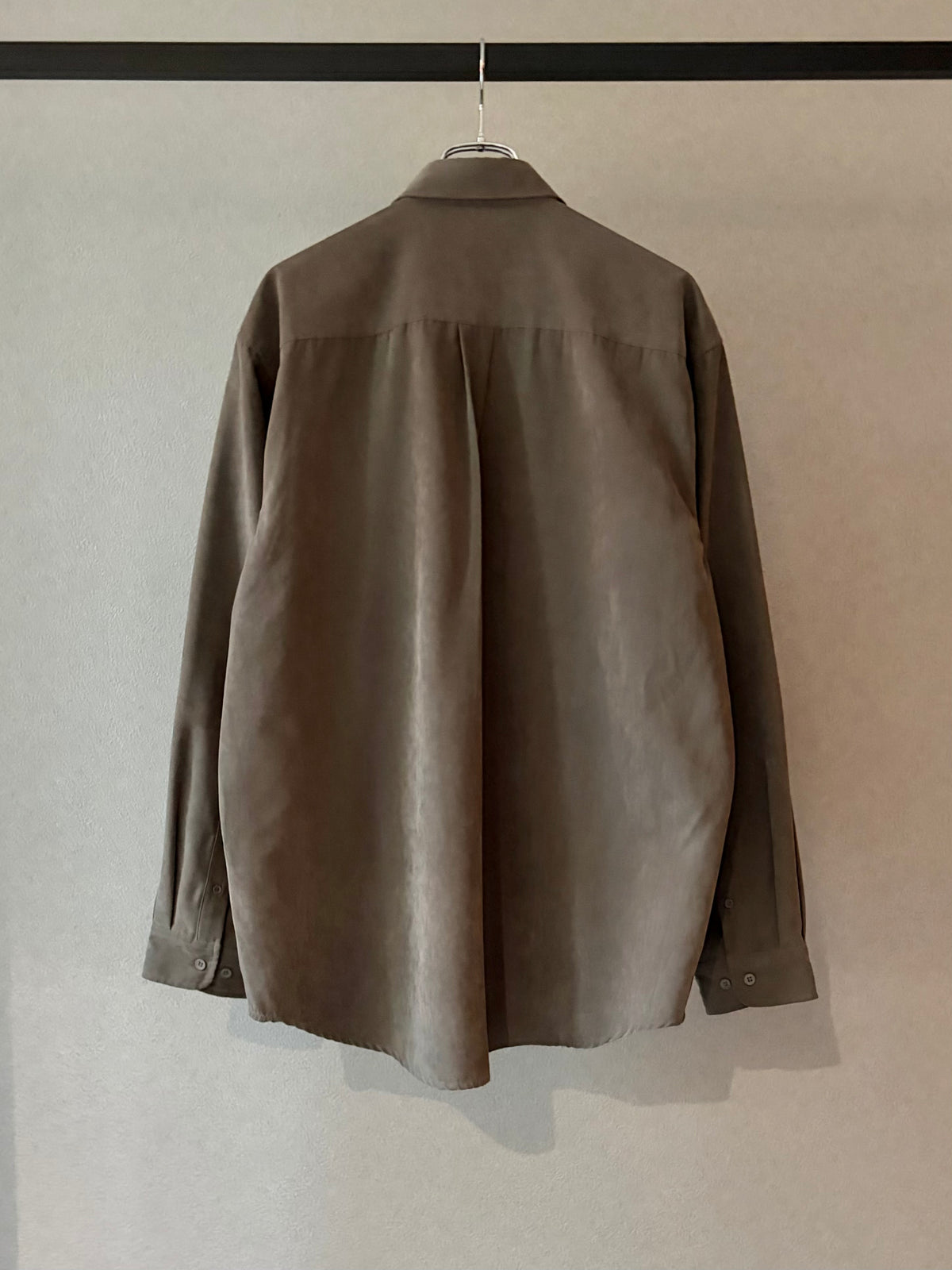 00's KNIGHTSBRIDGE faux suede shirt