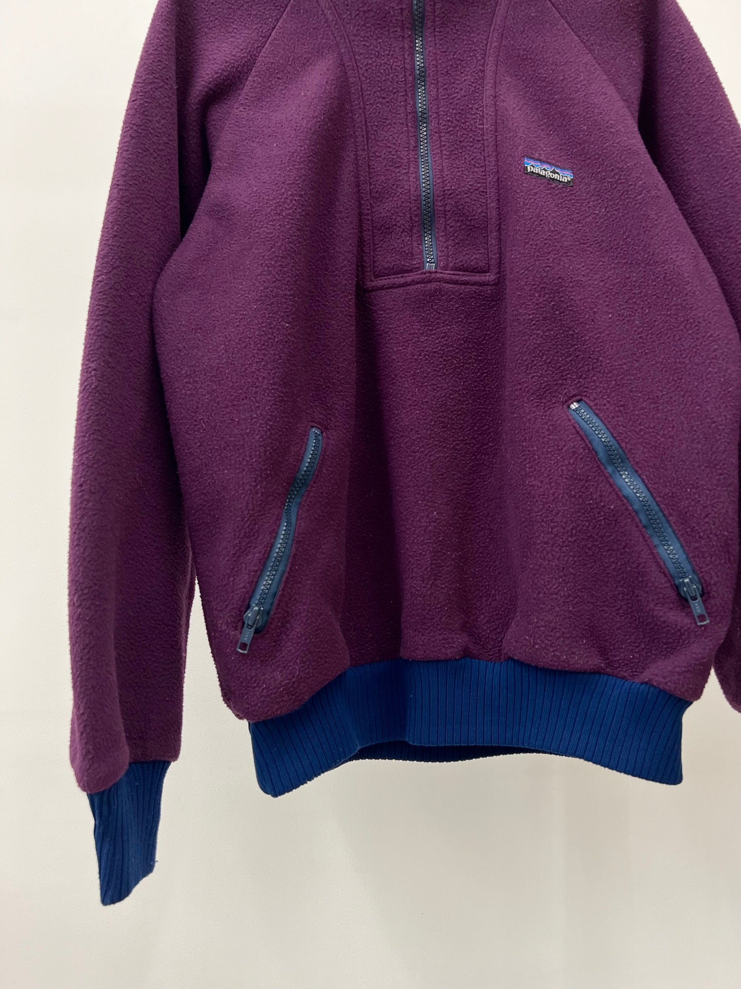 80's patagonia fleece pullover jacket