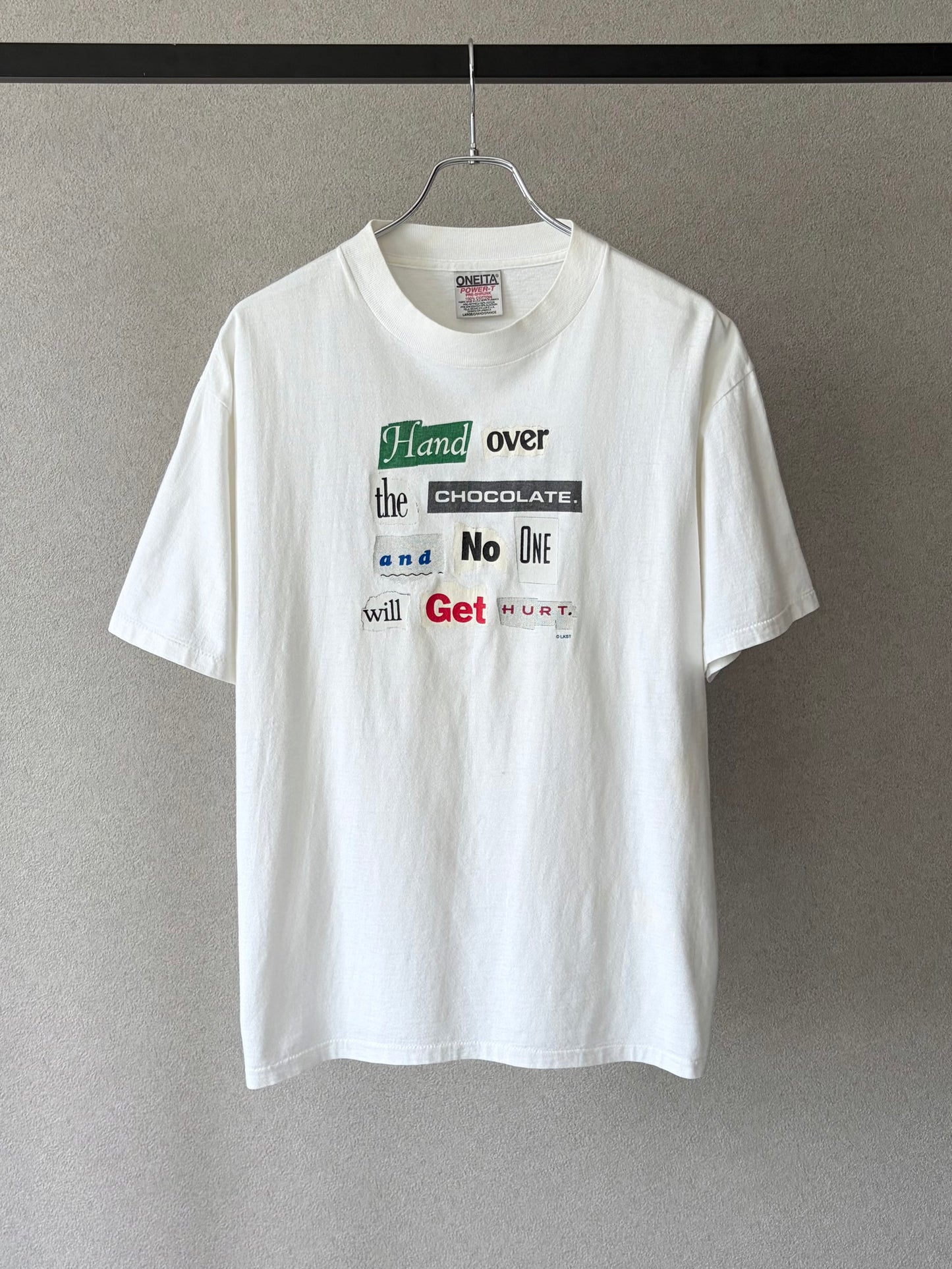 90's UNKNOWN message t-shirt
